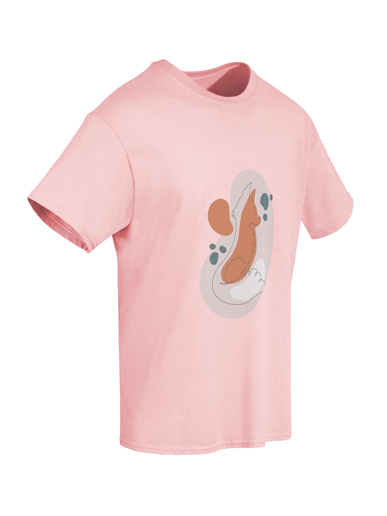 Continuous Line Fox Abstract T-Shirt product image (3)