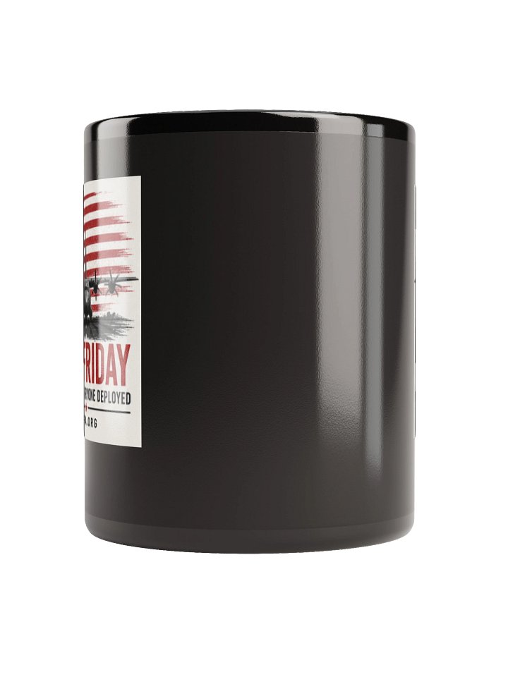 VINTAGE RED FRIDAY Patriotic Black Mug product image (4)