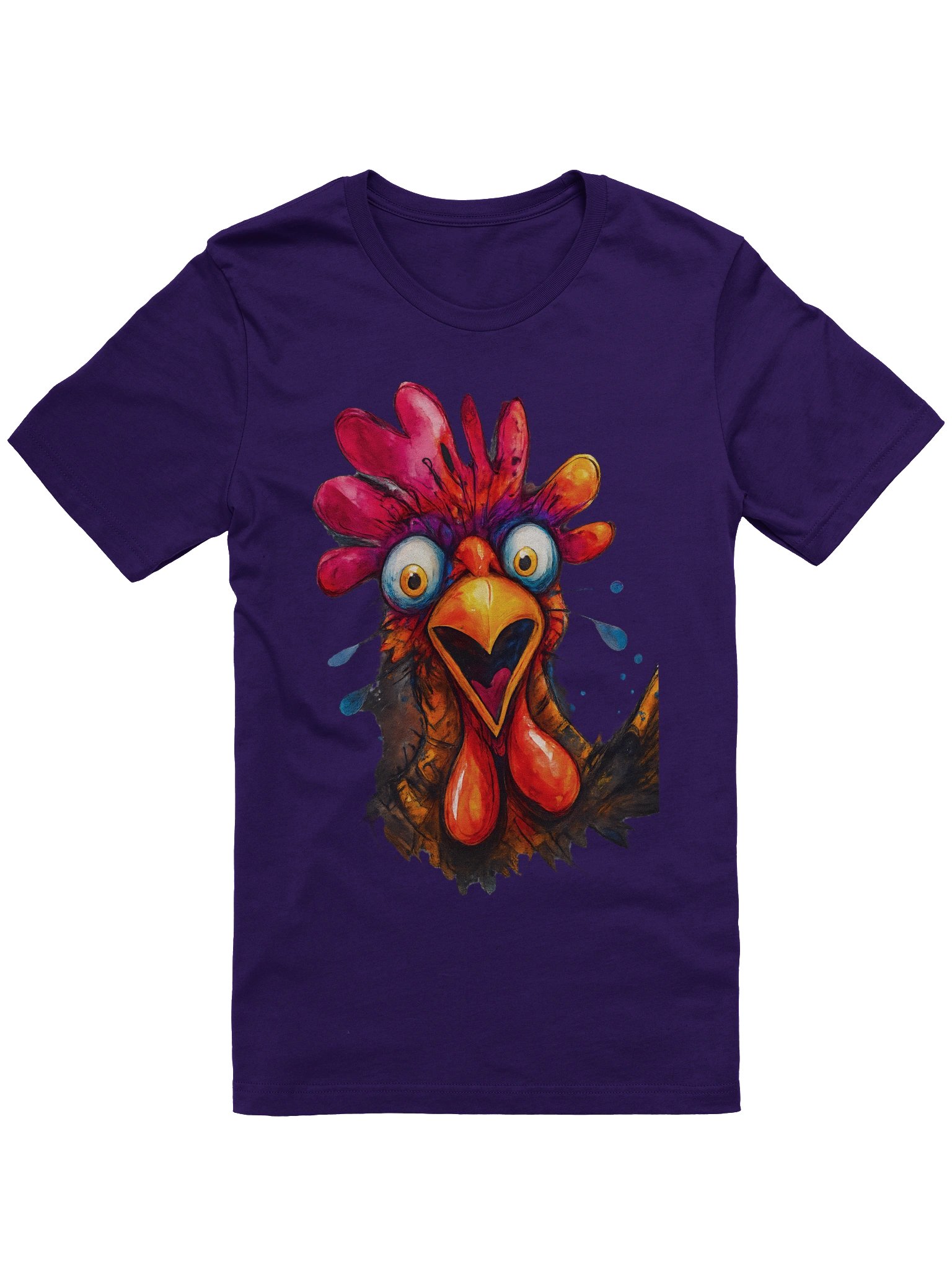 Whimsical Chicken Illustration T-Shirt product image (2)