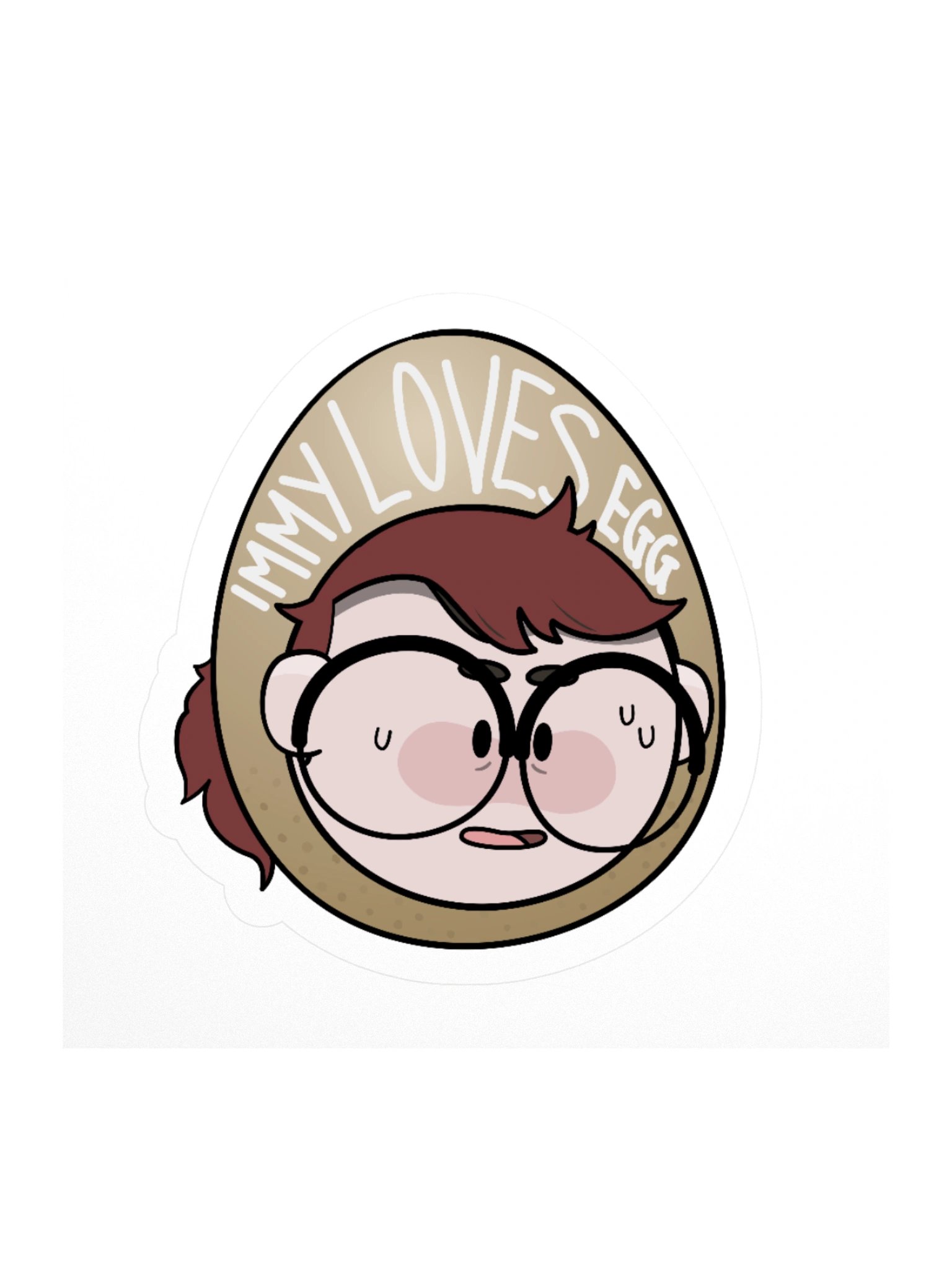 Immy Loves Egg Sticker product image (1)
