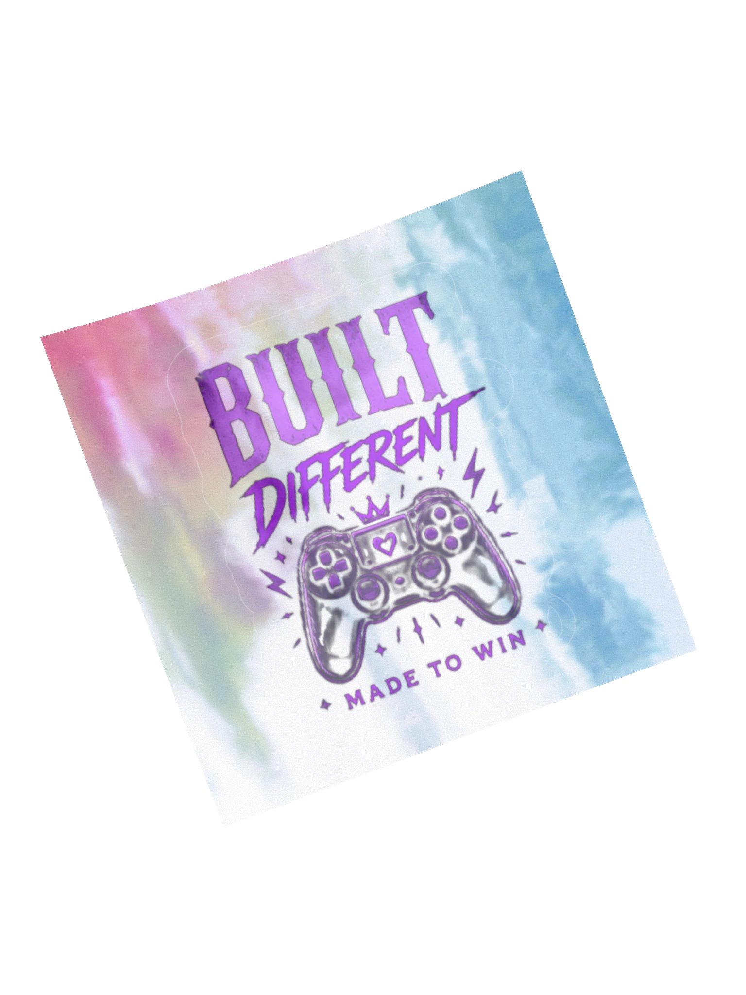 Built Different Gamer Holographic Sticker Set product image (14)