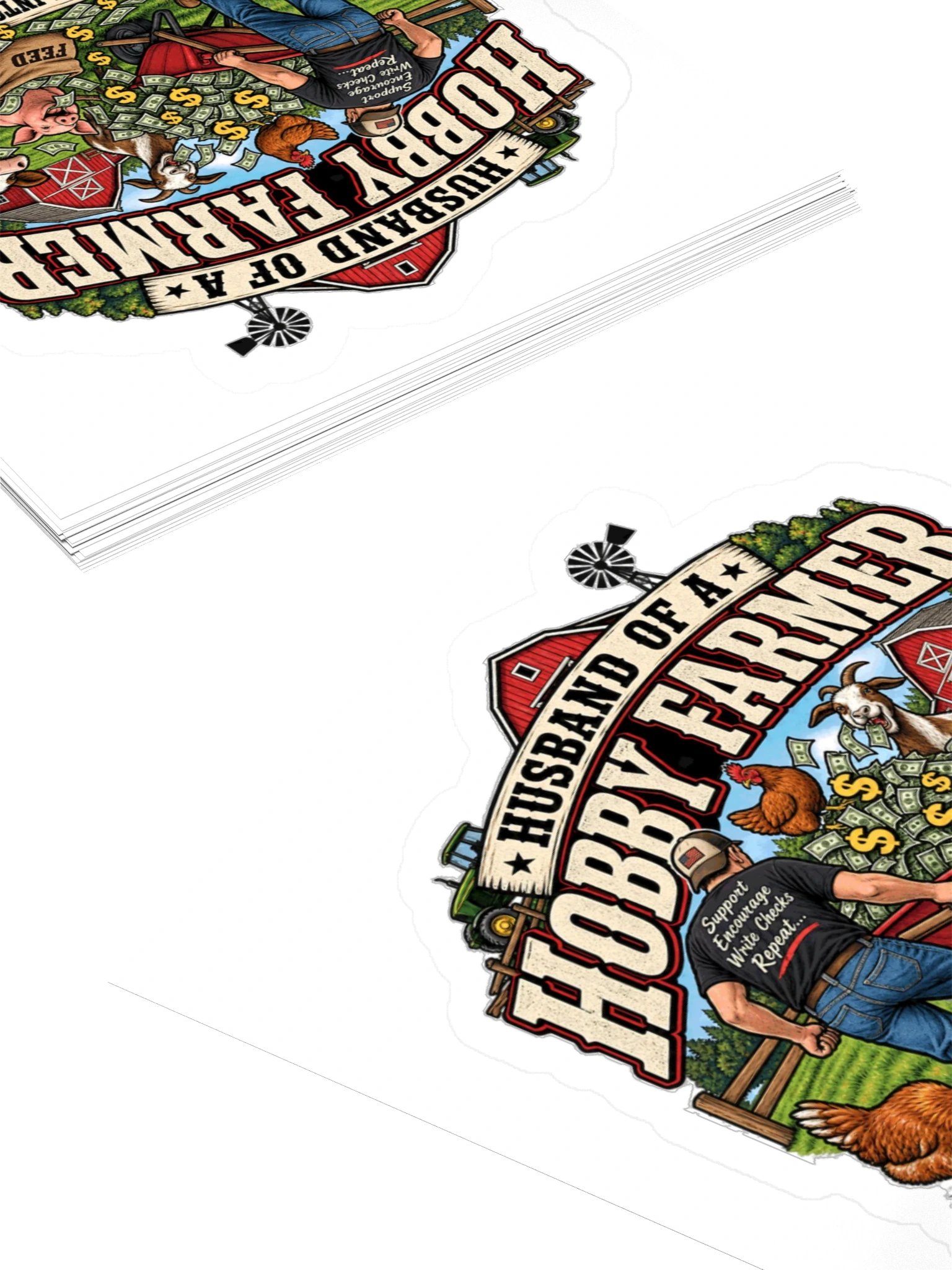 Husband of a Hobby Farmer Sticker product image (4)