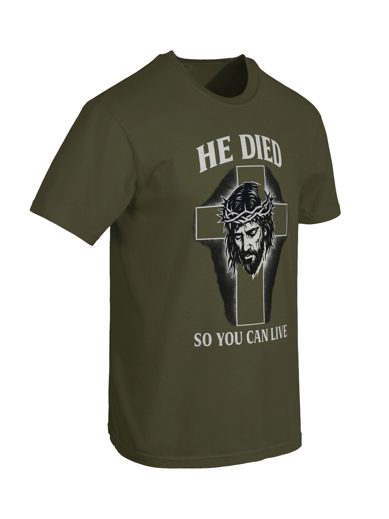 He Died So You Can Live Shirt | Jesus Cross Christian T-Shirt | Faith-Based Apparel | Religious Gift | Kingdom Life Co. product image (7)