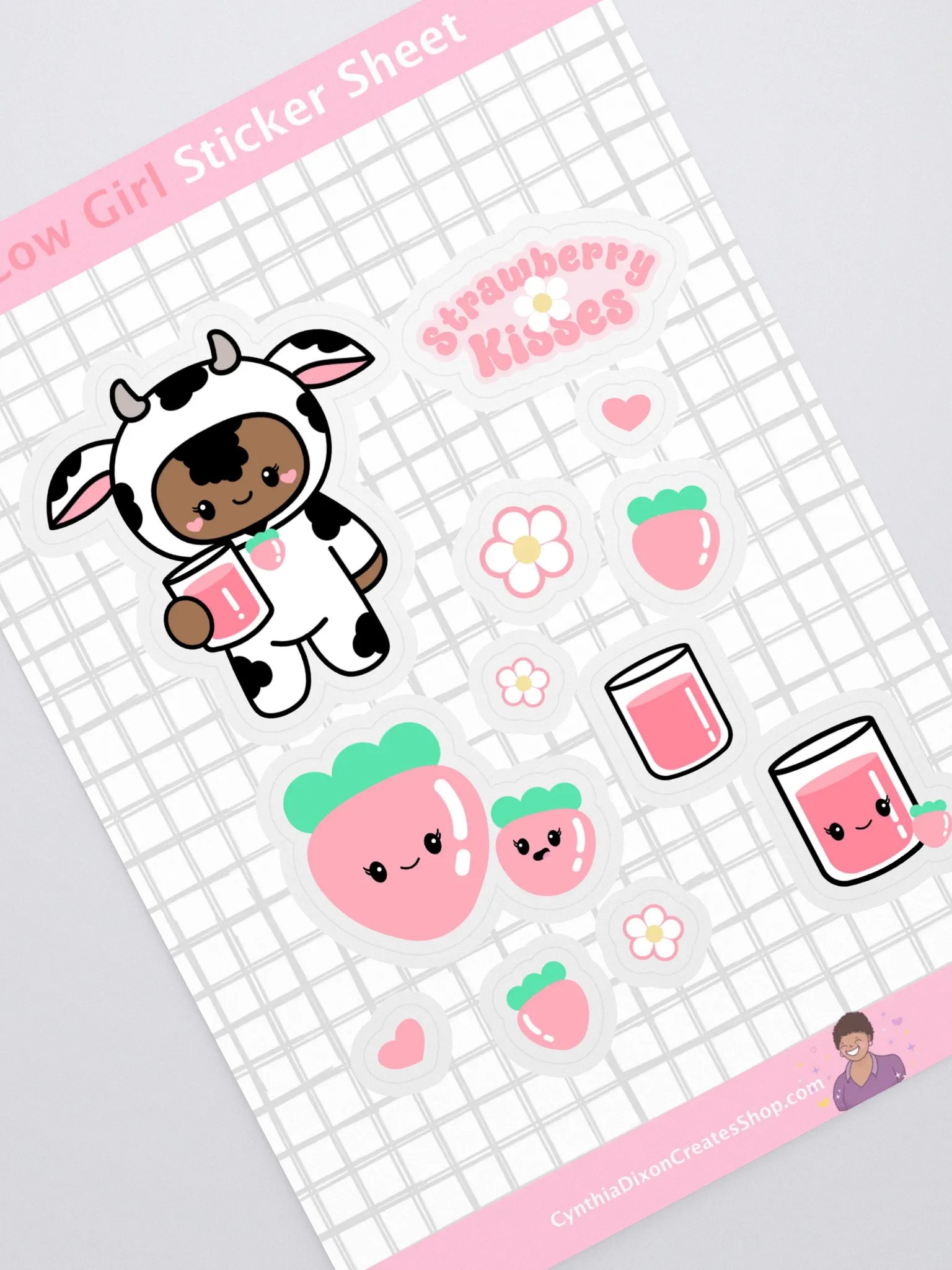 Cow Girl Sticker Sheet product image (1)