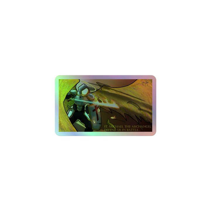 St Michael holo sticker product image (1)