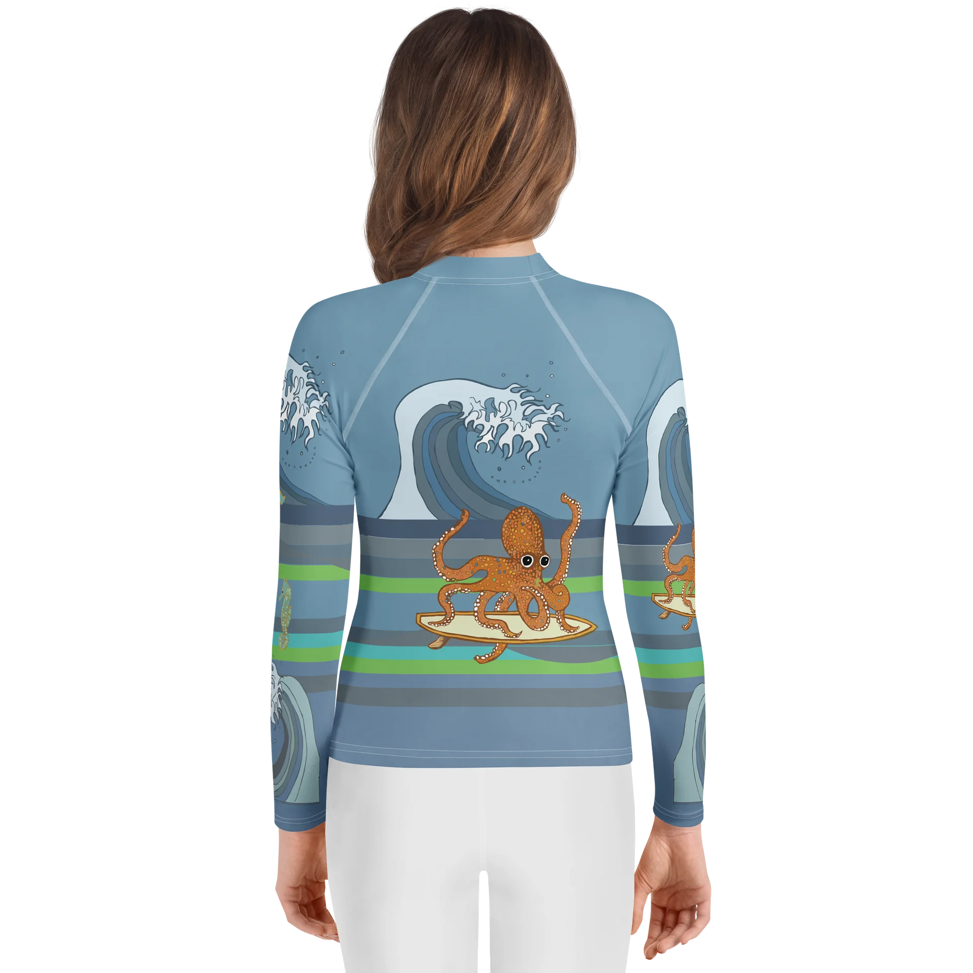 Octopus Wave Youth Rash Guard product image (2)