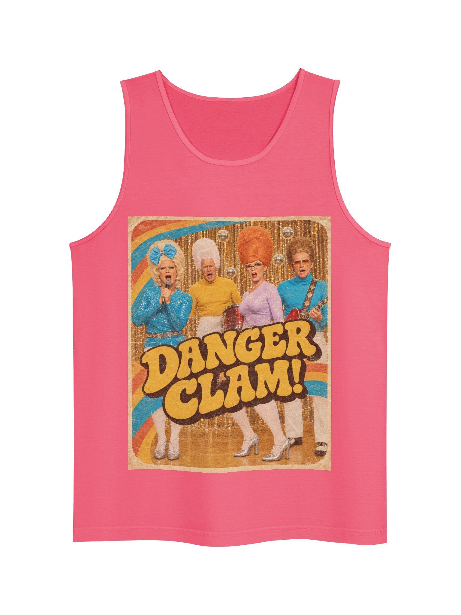 DANGER CLAM! | VINTAGE EDITION | The Official Retro Flux TV Tank | Comfort Colors Unisex Garment-Dyed product image (3)