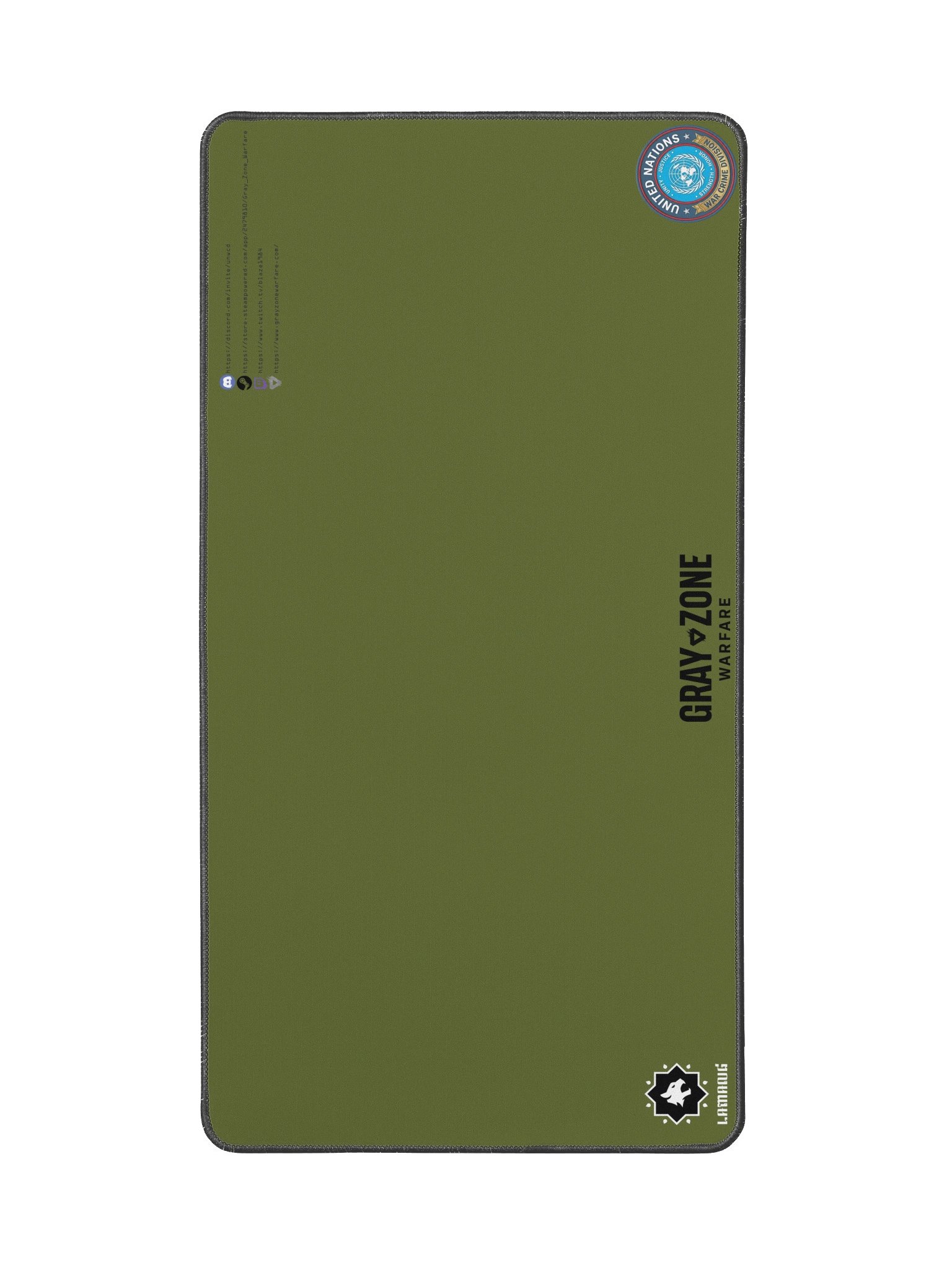 UNWCD/LRI Military Green Desk Mat - Black GZW product image (2)