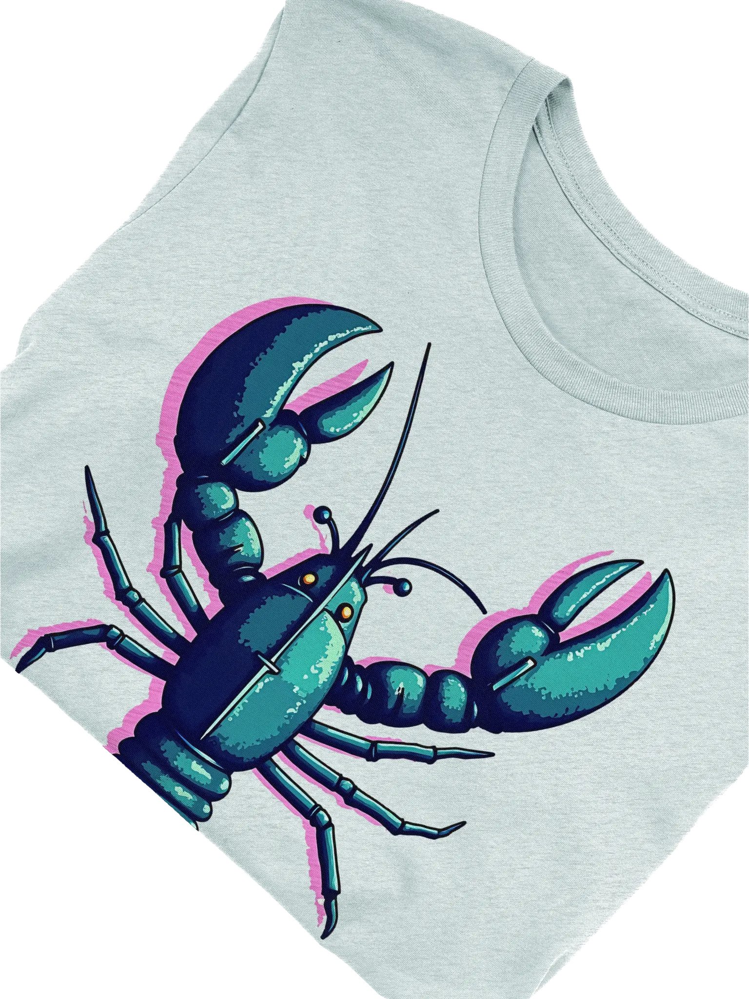 Glitch Pixelated Lobster Unisex T-Shirt product image (6)
