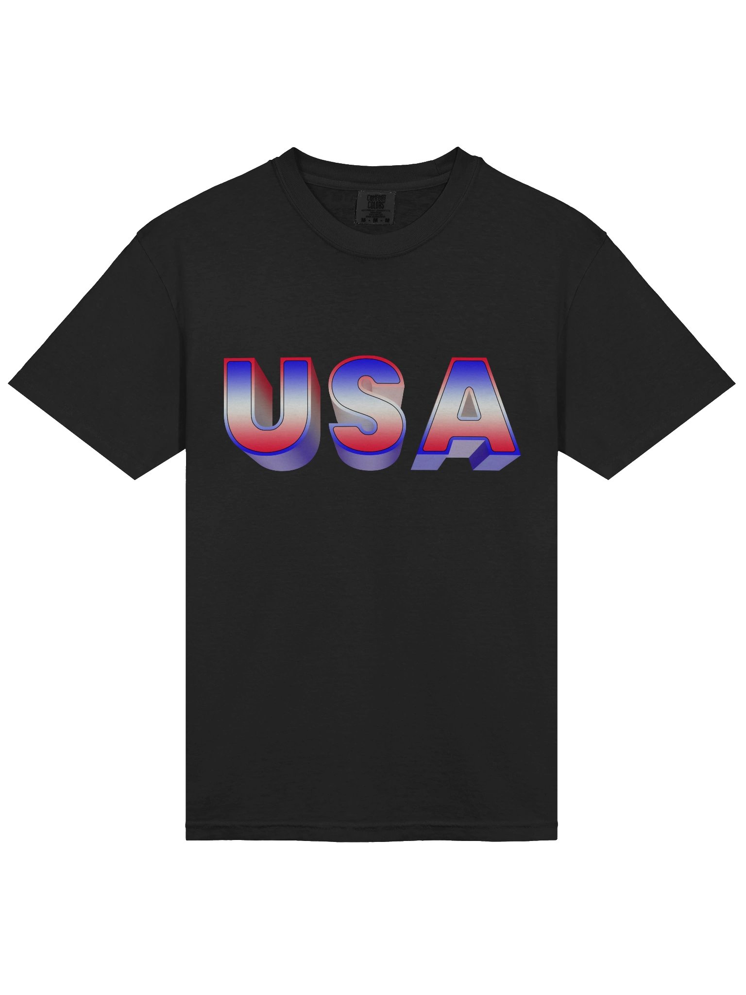 USA 3D gradient Graphic Tee product image (3)