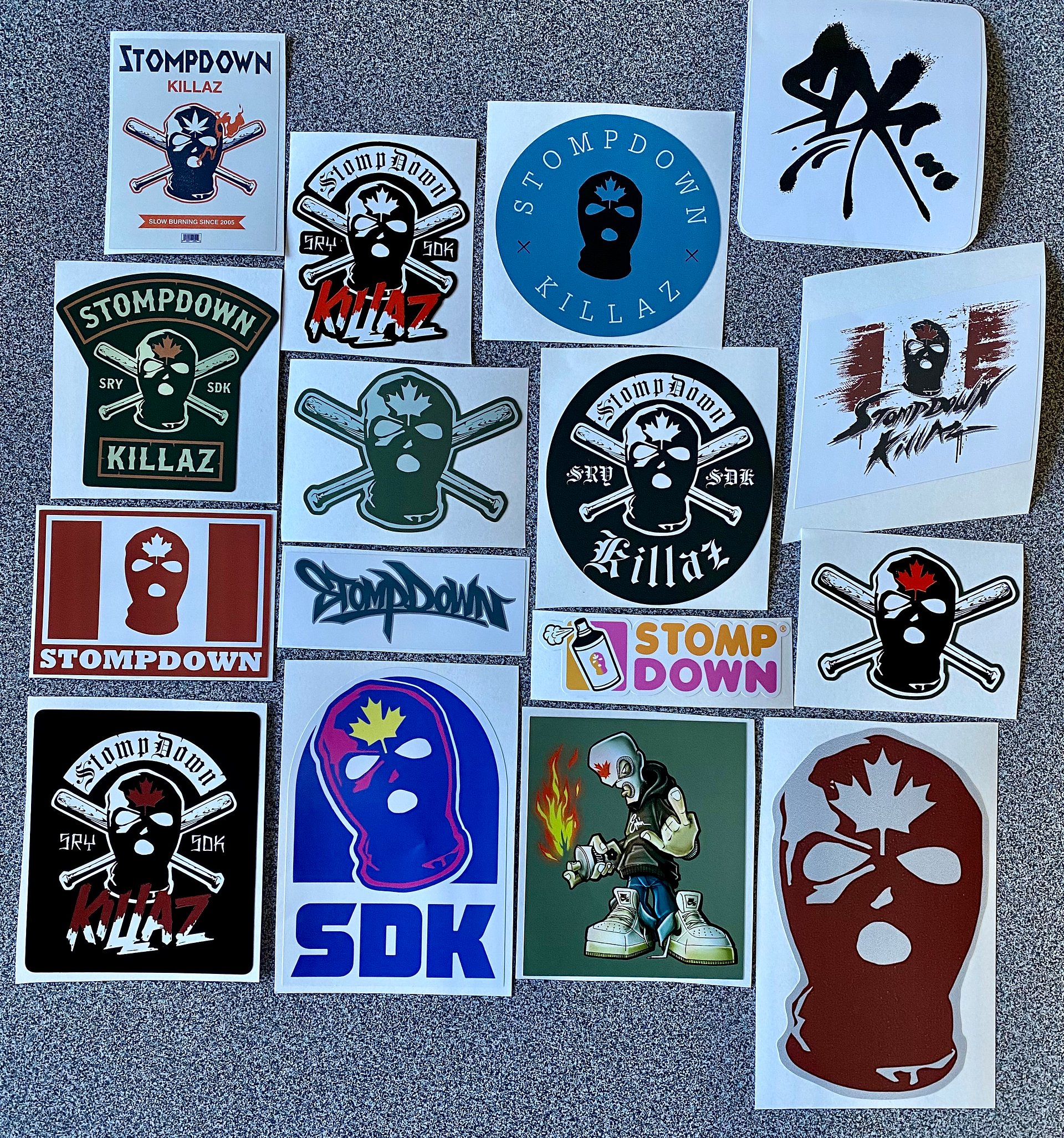 Sticker Pack #1 (16 Vinyl Stickers ranging from 3-4 inches) product image (1)