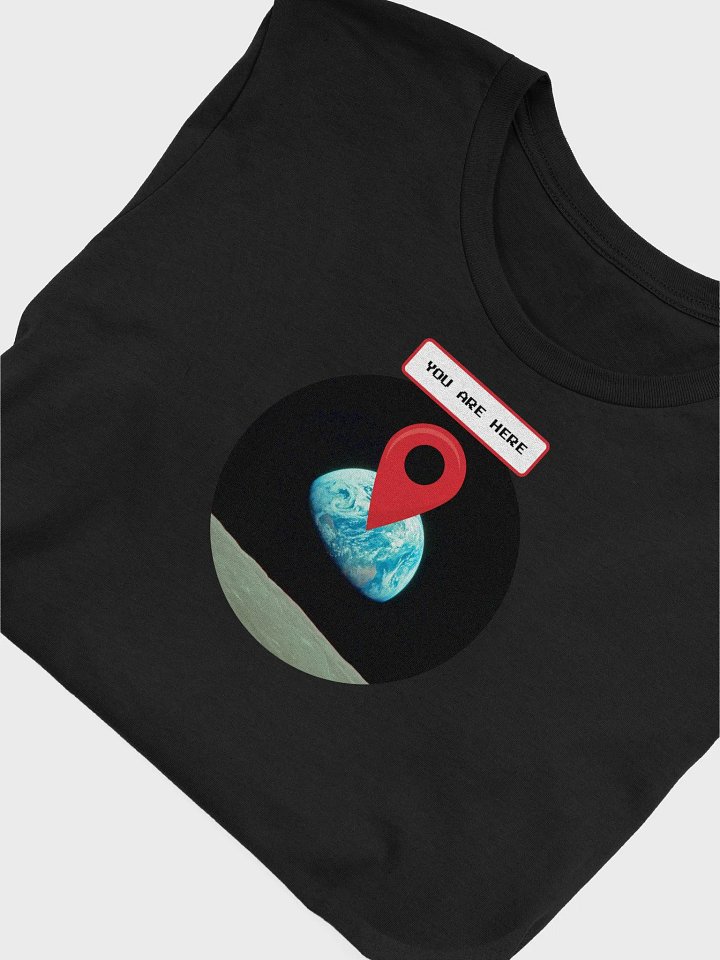 You are here: Earthrise. NASA Apollo 8 — Short-Sleeve Unisex T-Shirt, Space T-Shirt product image (2)