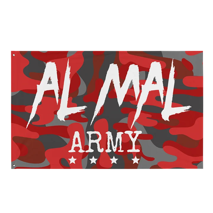 AL MAL ARMY Red Camo Flag product image (1)