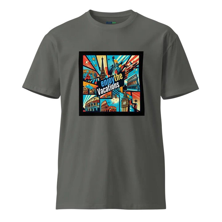 AS Colour Unisex Premium T-Shirt | AI Design explore the world product image (1)