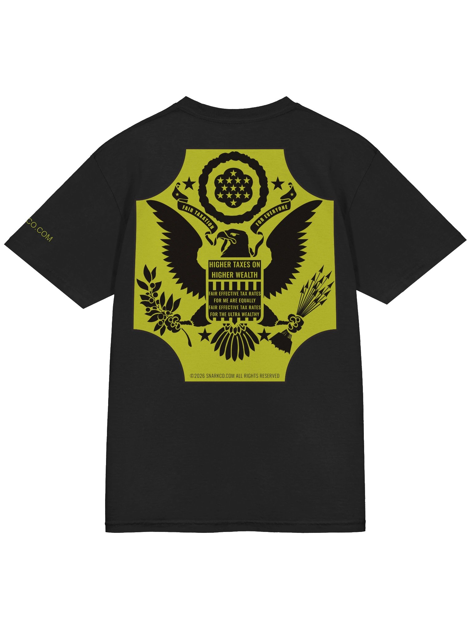 (image on back) Fair Taxation for Everyone high quality T-shirt product image (4)