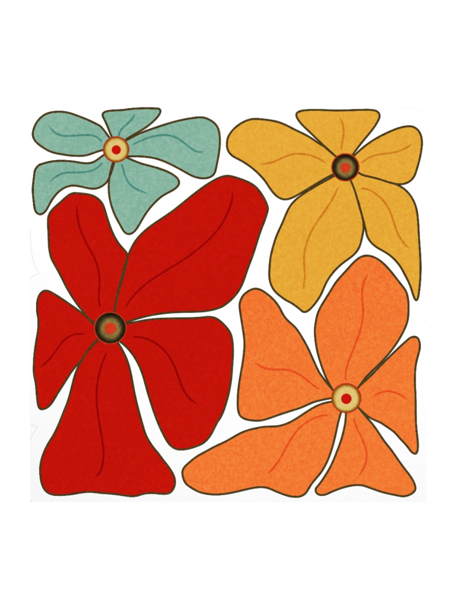 Petals and Olives Kiss Cut Sticker product image (2)