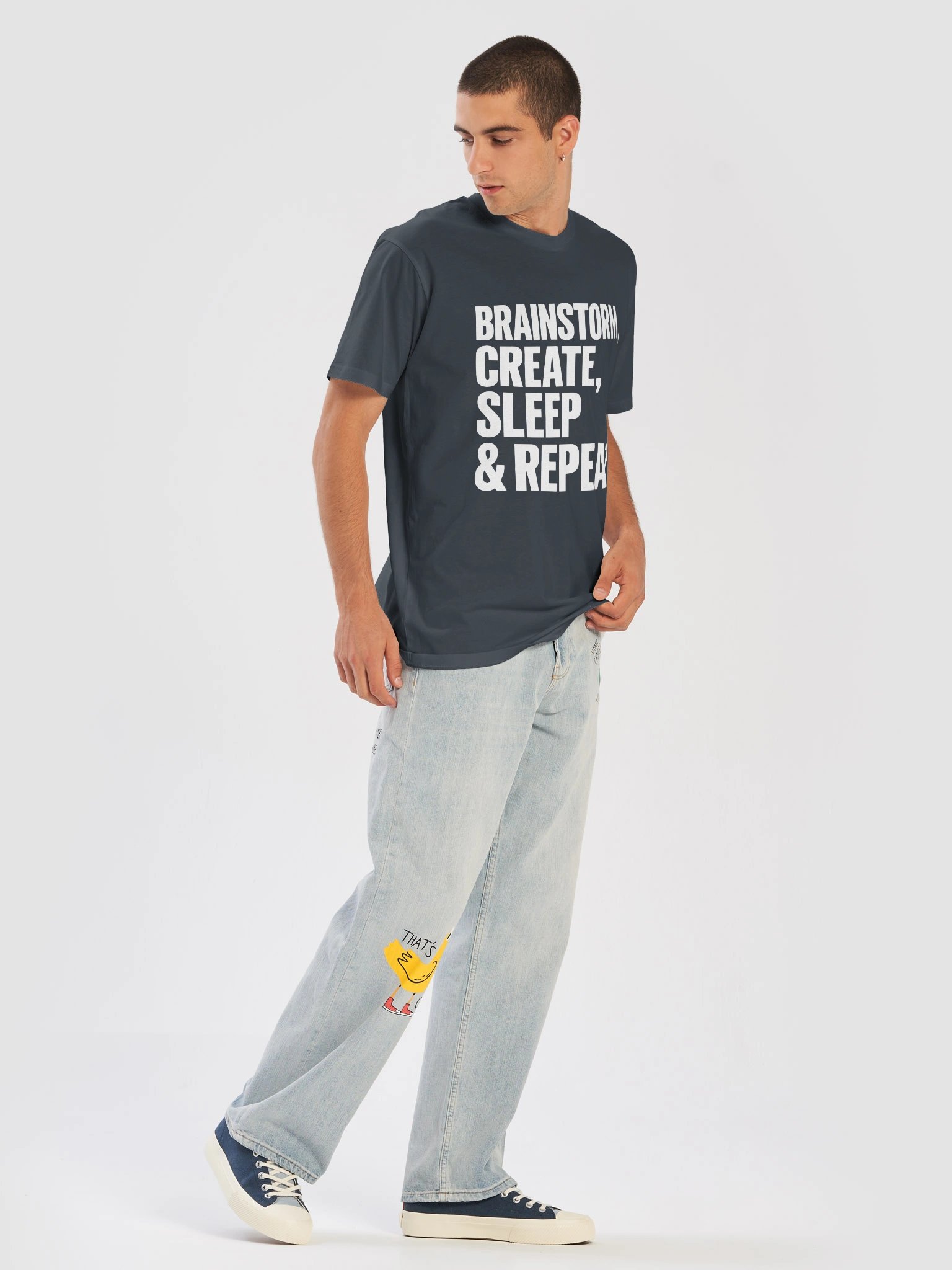 Brainstorm, Create, Sleep & Repeat Tee product image (5)
