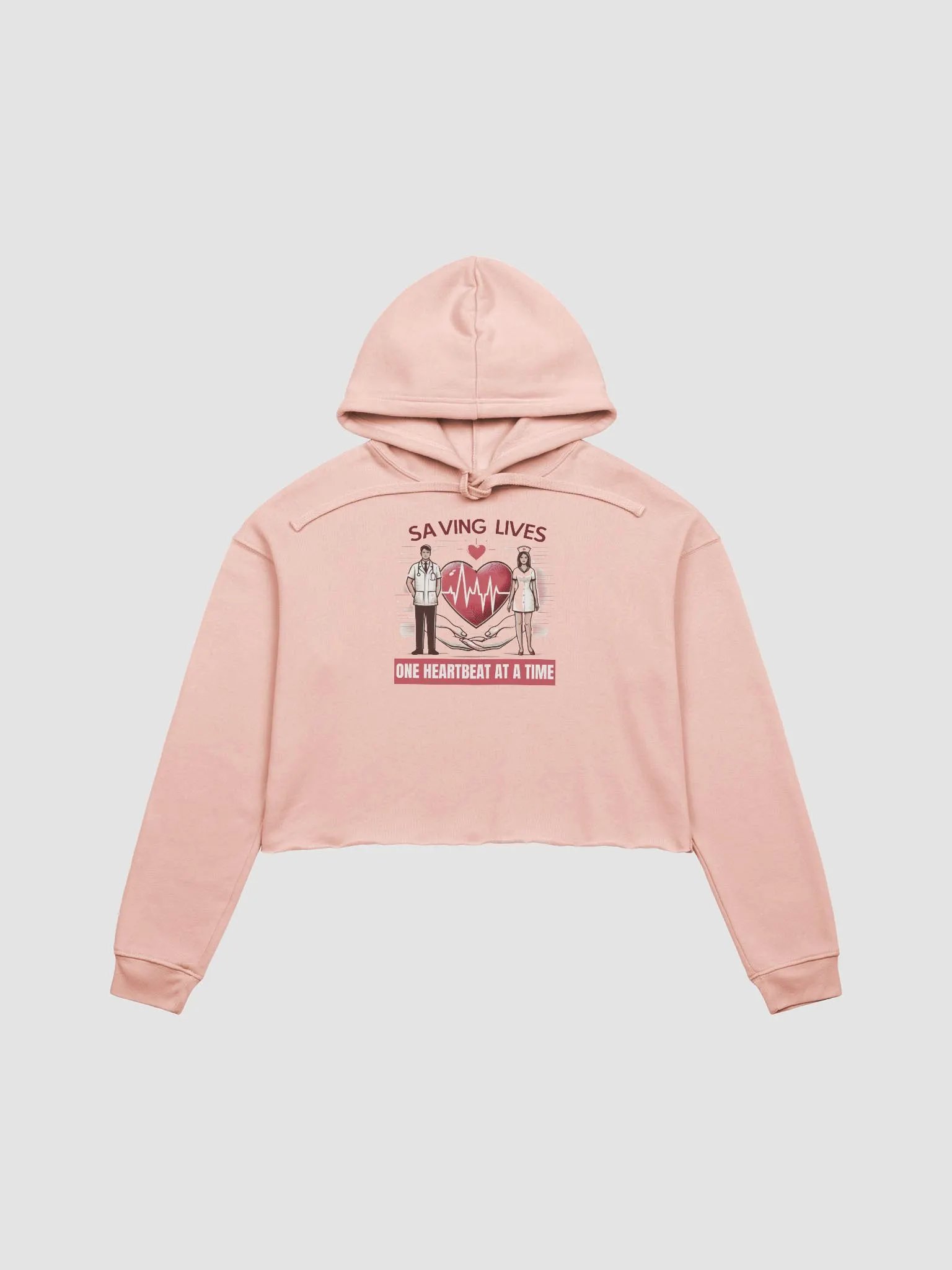 Heart health: Heartbeat Heroes Crop Hoodie product image (1)