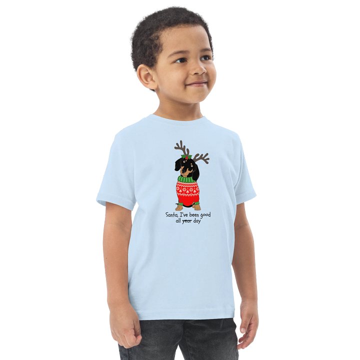 Festive Pup Toddler Jersey T-Shirt product image (2)