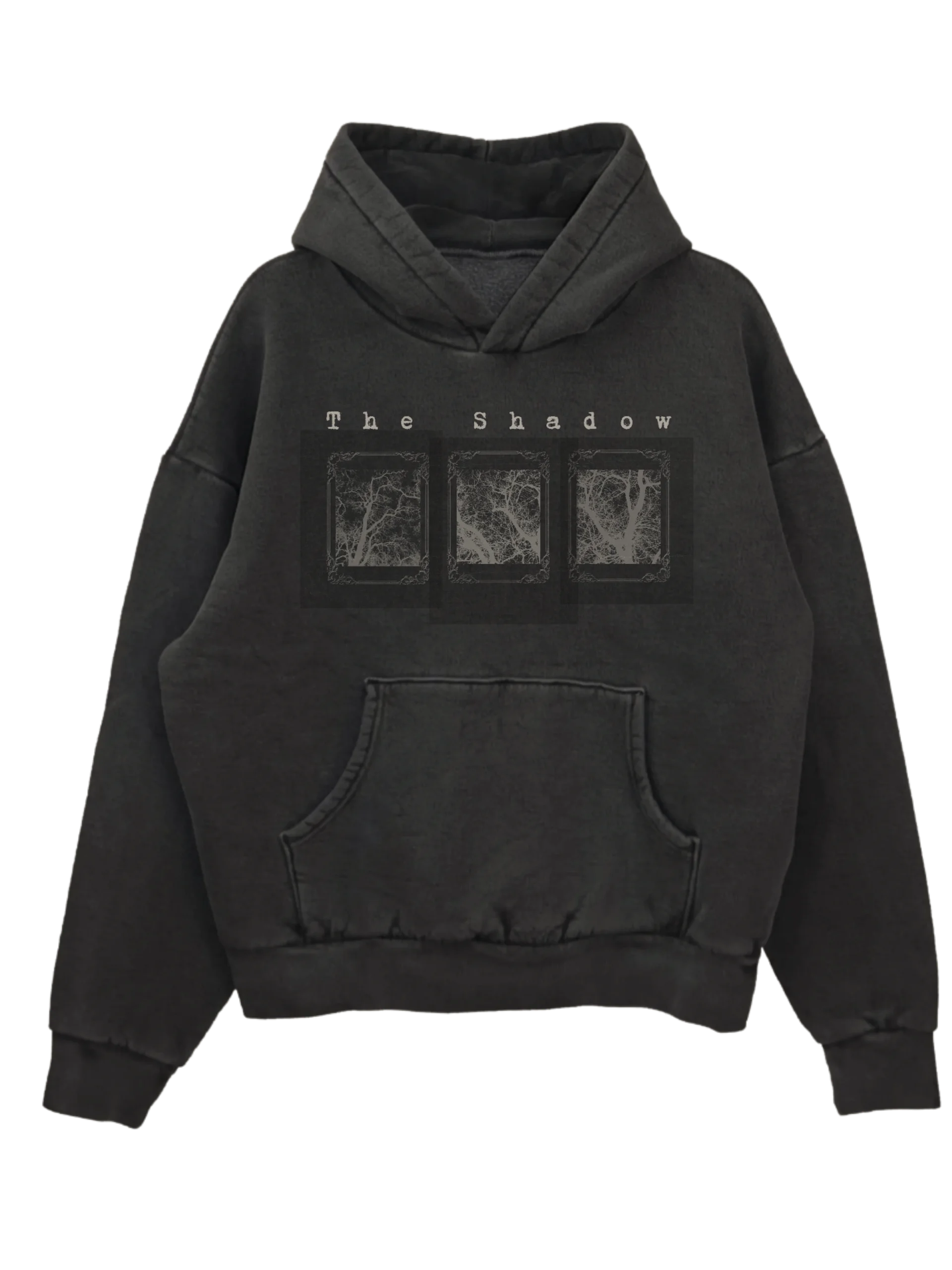 The Shadow solar print vintage dye hoodie product image (1)