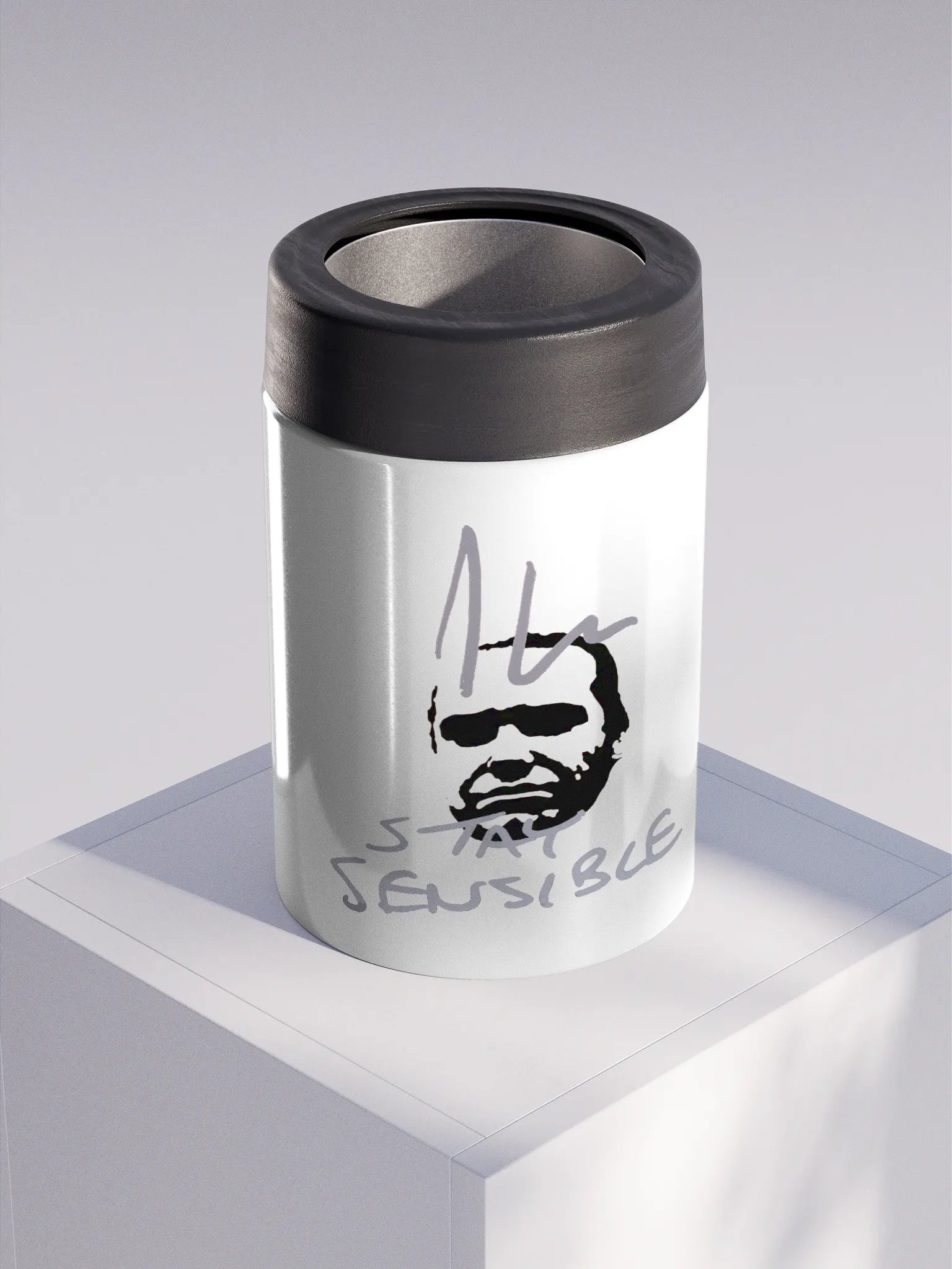 Jon Hare Stay Sensible Stainless Steel Koozie product image (1)