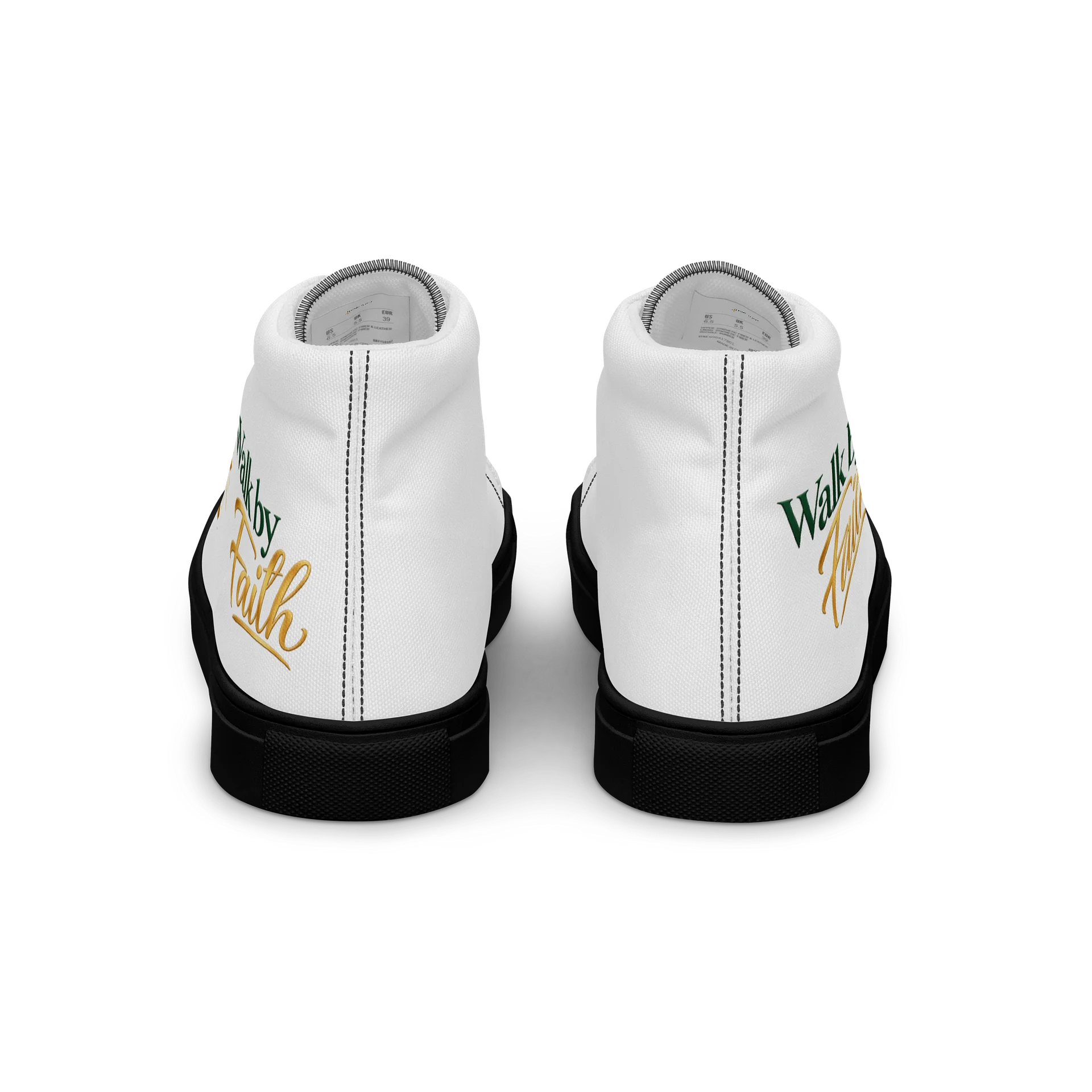 Walk by Faith Women’s High-Top Sneakers – 2 Corinthians 5:7 product image (4)