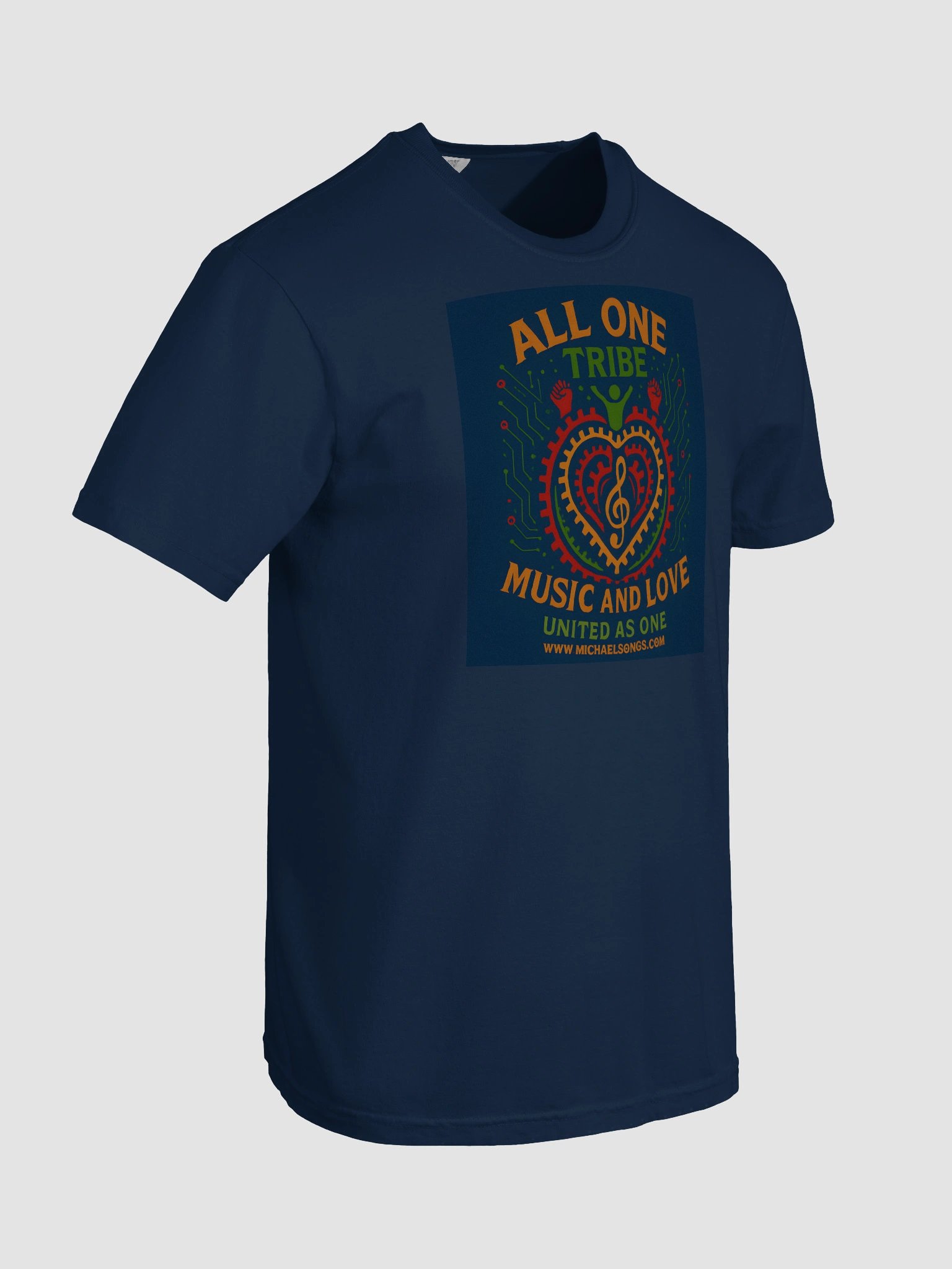 All One Tribe – Unity Gear T-Shirt Music and Love. United as One. product image (37)
