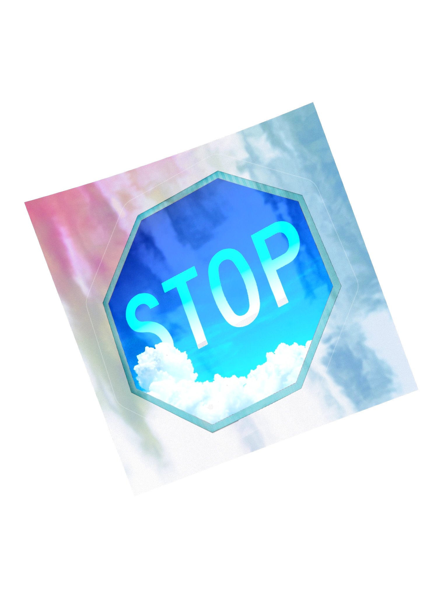 Stop Sign Clouds (Sticker) product image (15)