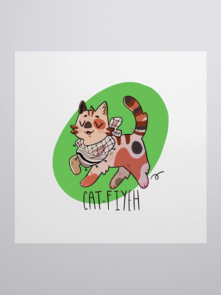 Cat-fiyeh Sticker product image (1)