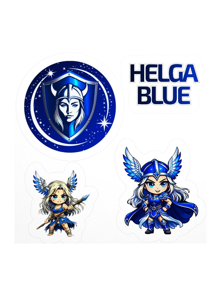 Helga Blue Sticker Sheer product image (1)
