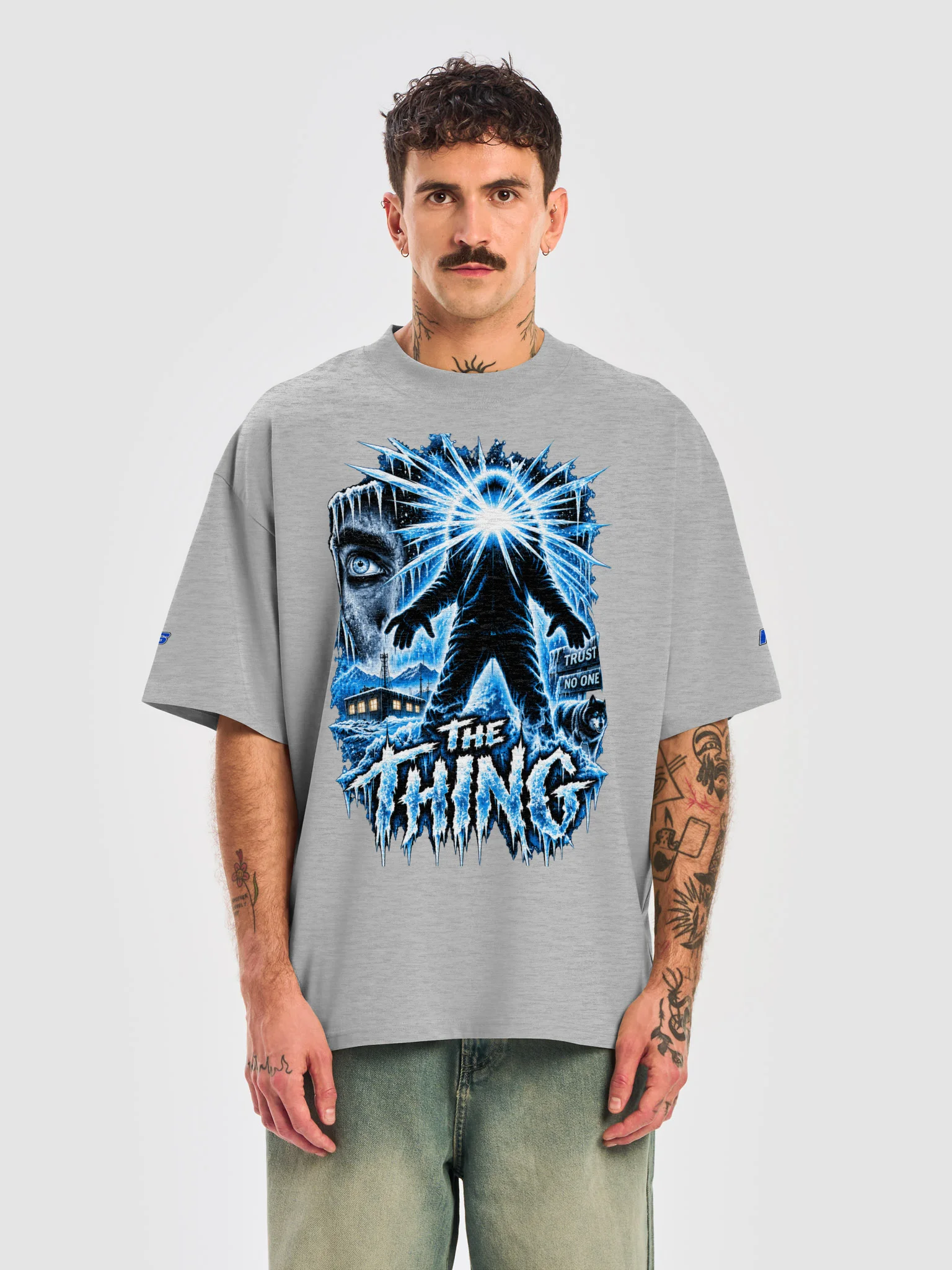 The Thing Ice Poster Oversized Tee product image (14)