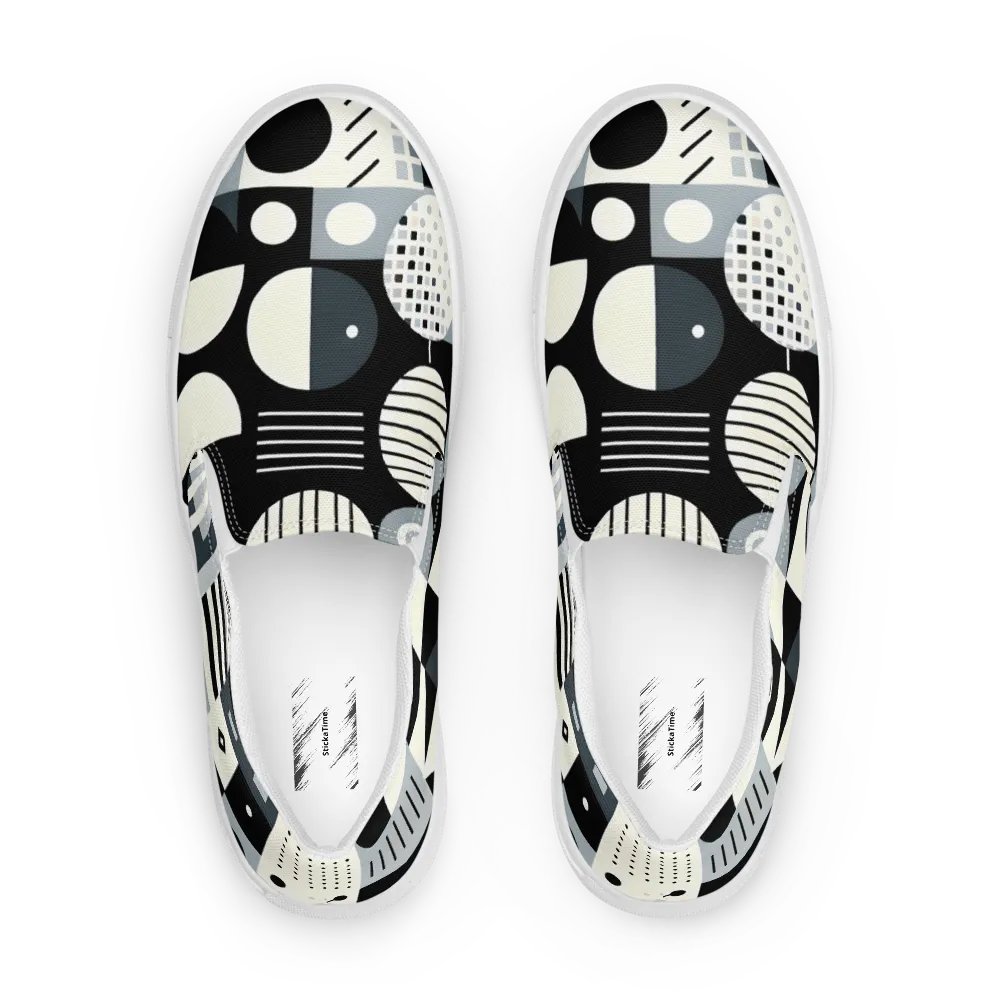 Abstract Geometric Men's Slip-On Shoes product image (1)