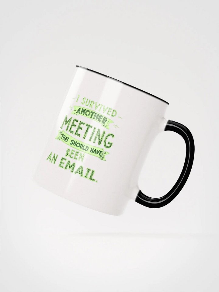 Email Meeting Survivor Ceramic Mug with Color Inside product image (21)
