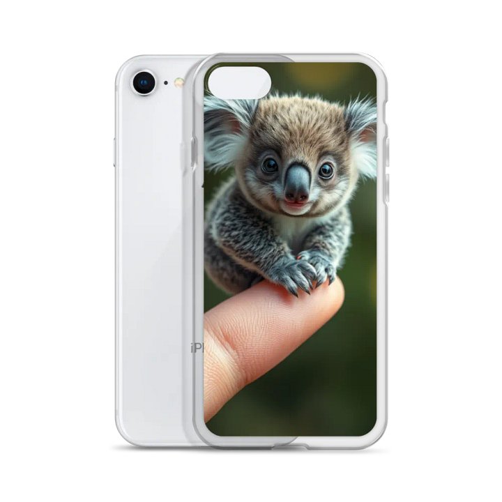 Koala Cutie Clear iPhone Case product image (51)