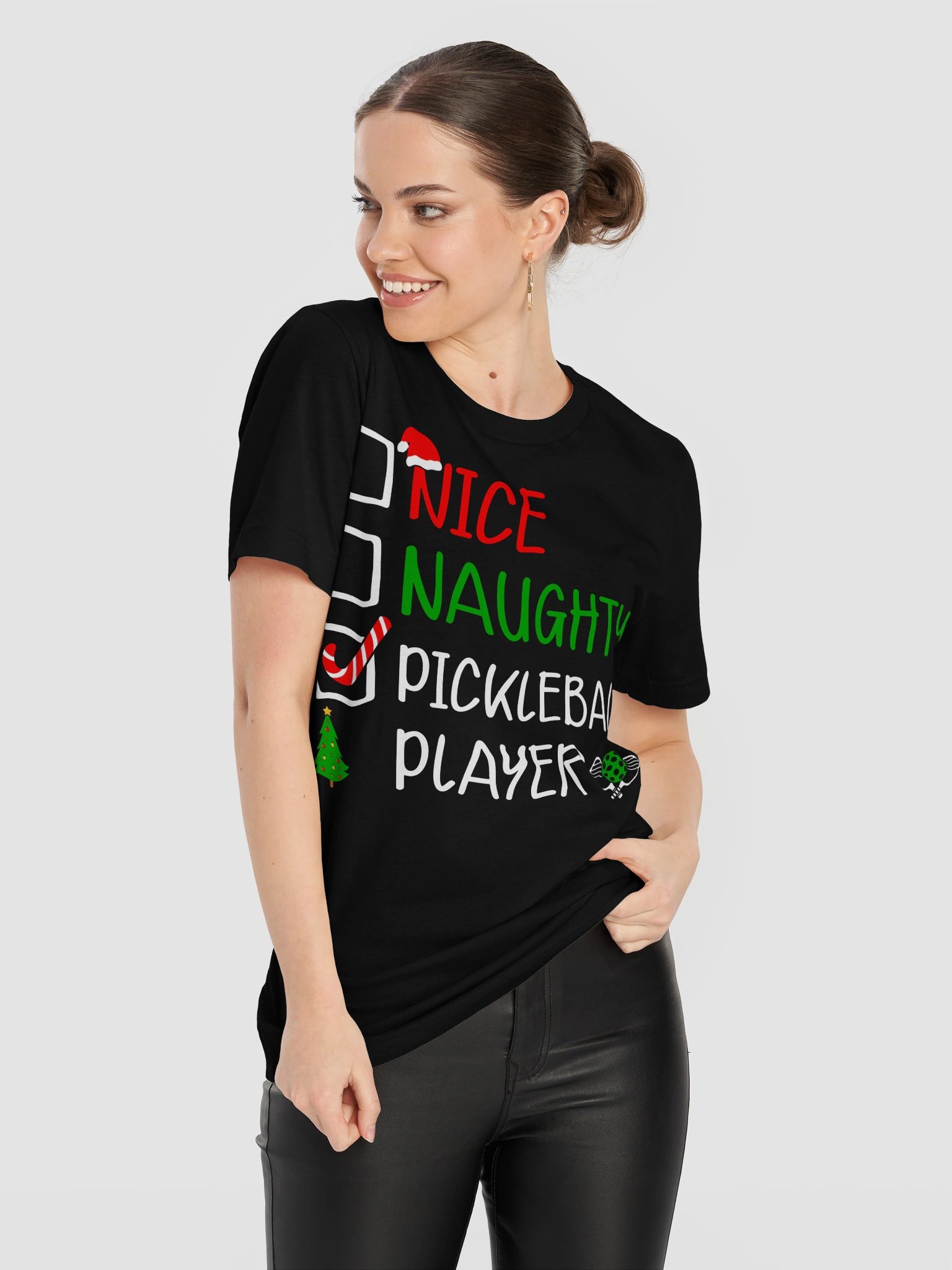 Nice Naughty Pickleball Player Shirt – Christmas Pickleball Tee product image (81)