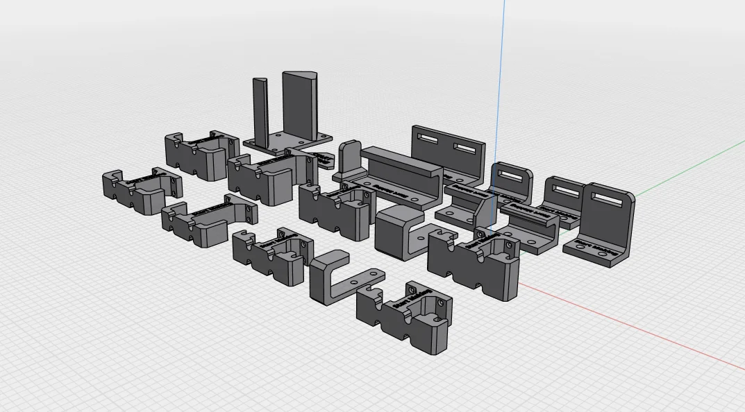 Wall and Ceiling Tool Storage Brackets, 3D Print File STL Bundle. product image (12)