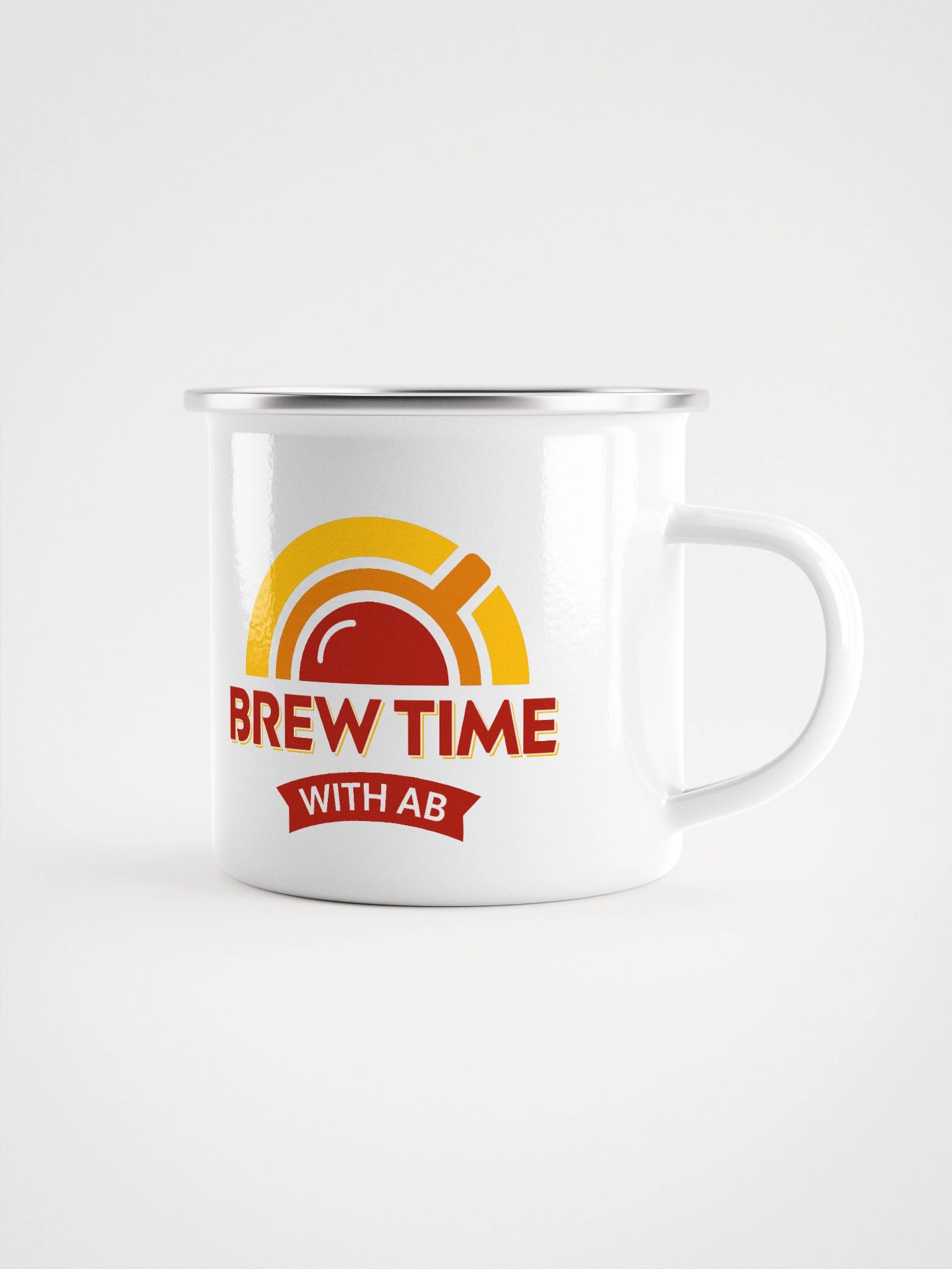 Brew Time Enamel Mug product image (1)