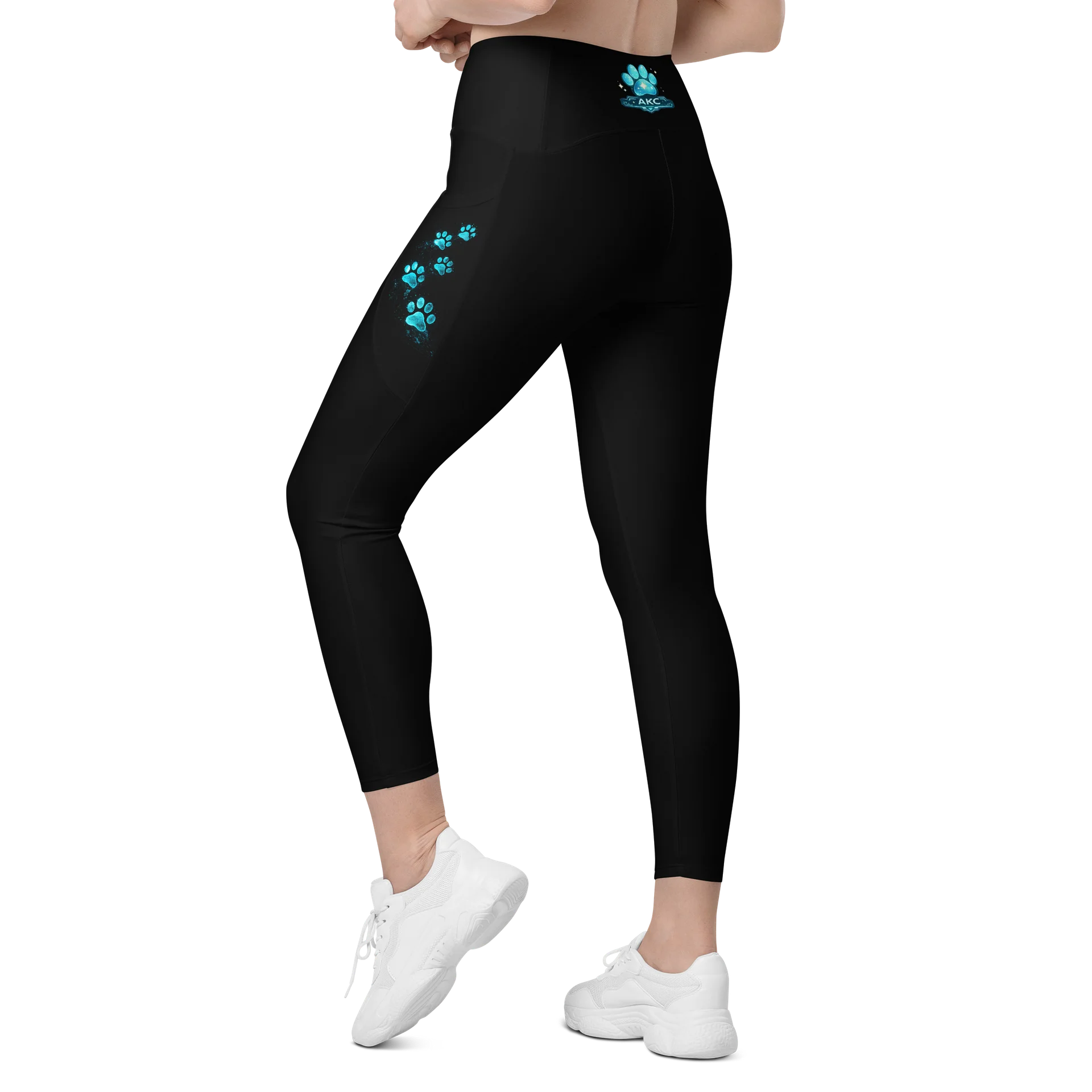 • AKC // Paw Print | Arkfall Kitty Collective Crossover Leggings with Pockets product image (6)