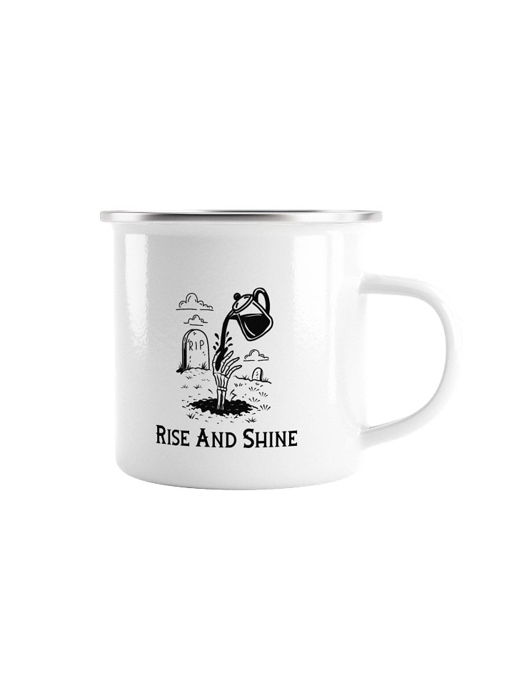 Rise and Shine Enamel Coffee Cup product image (1)