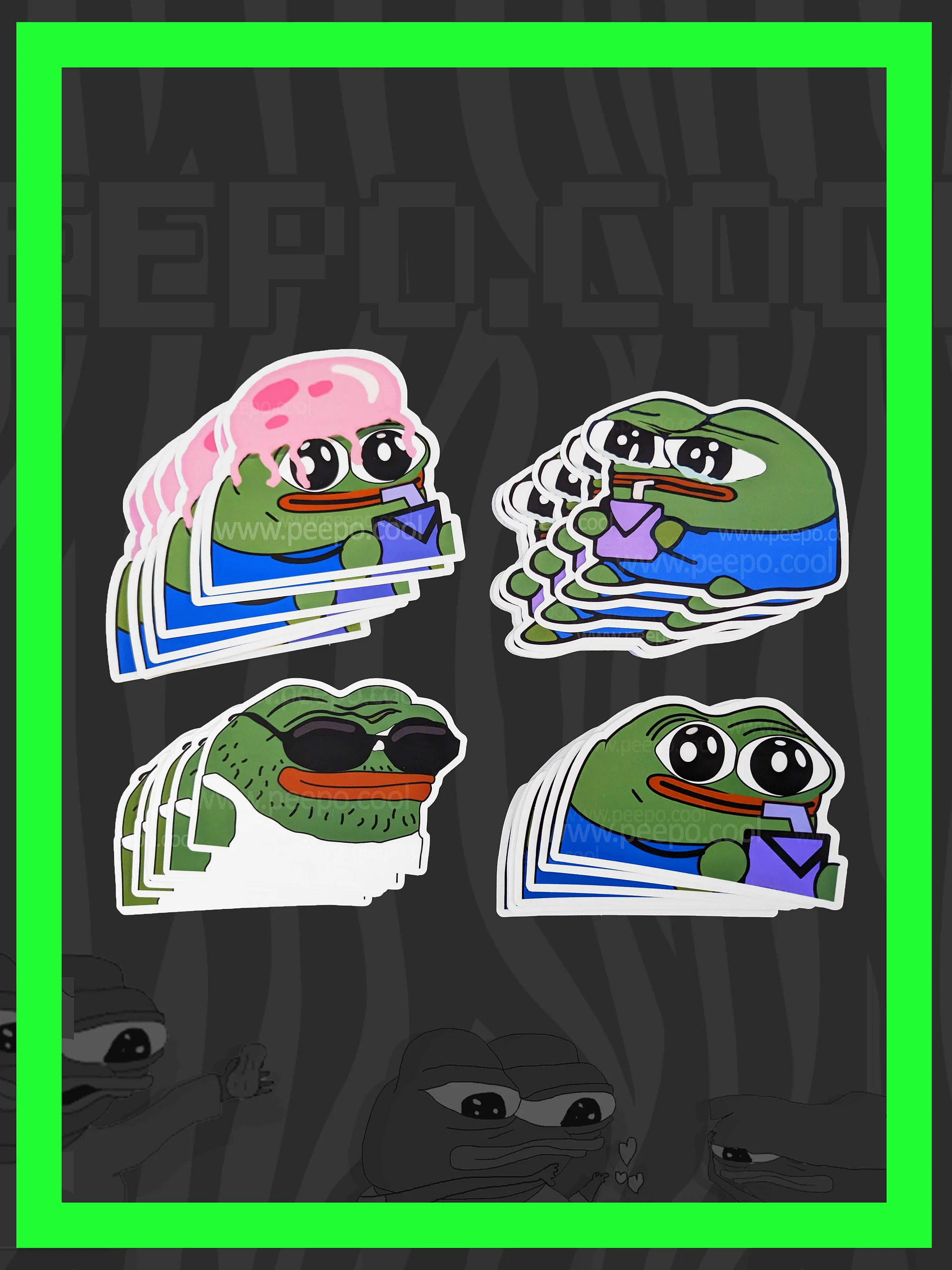 "SIPPER" PEPE STICKERS PACK product image (3)