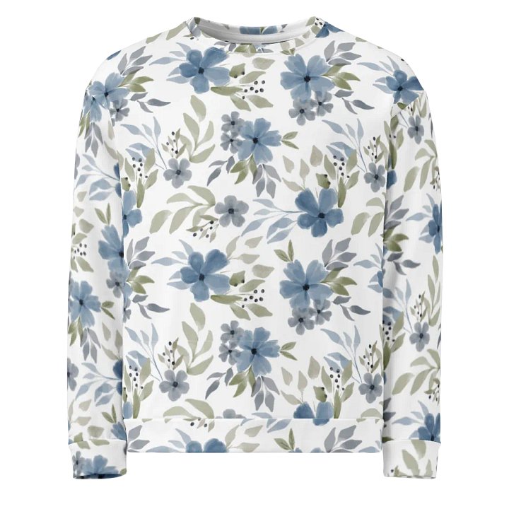 Blue Blossom Bliss Recycled Sweatshirt product image (1)