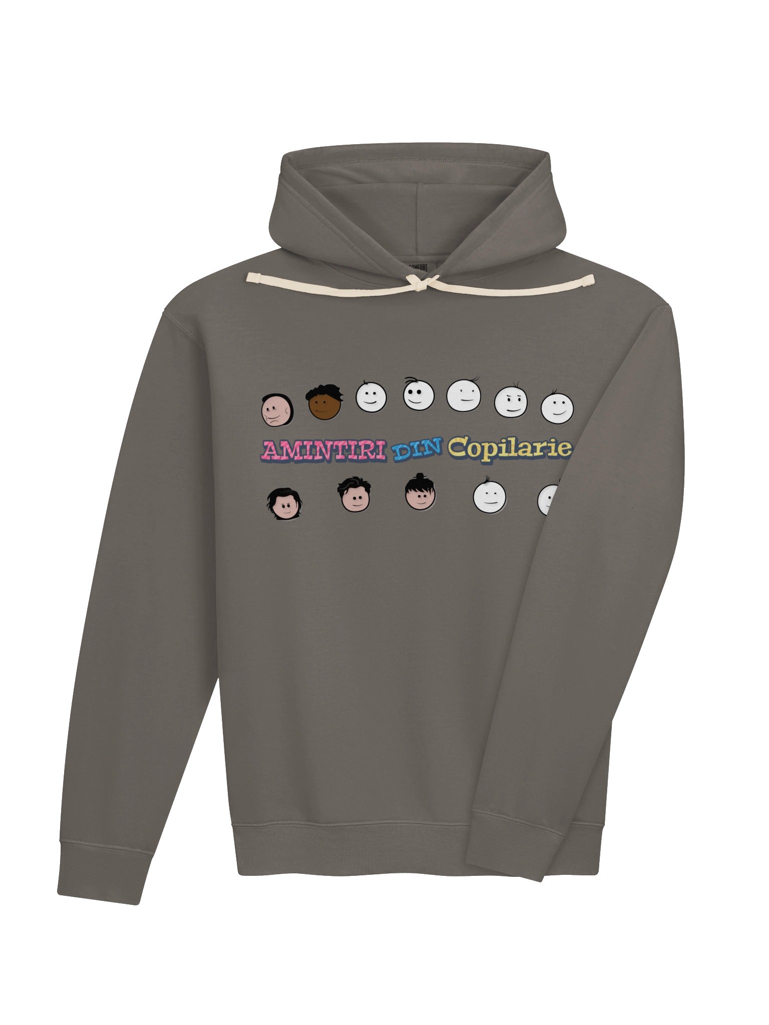 🧥 Hanorac Gri Cărbune Bărbați „Amintiri Din Copilărie” – Personajele product image (4)