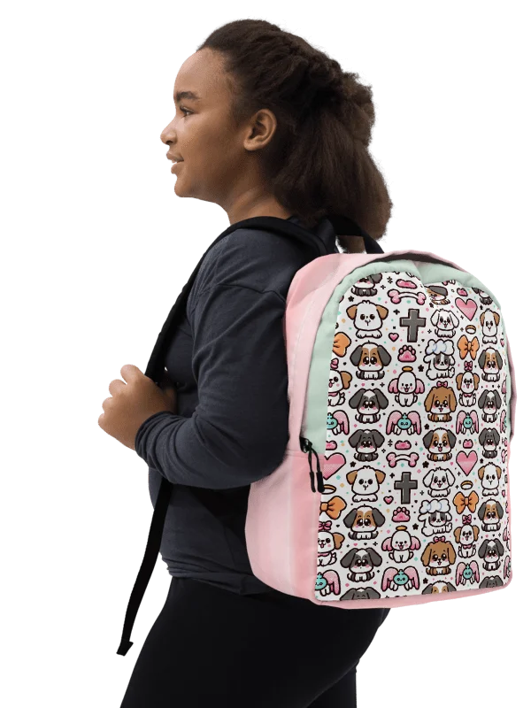 Puppies and Crosses Minimalist Backpack product image (3)