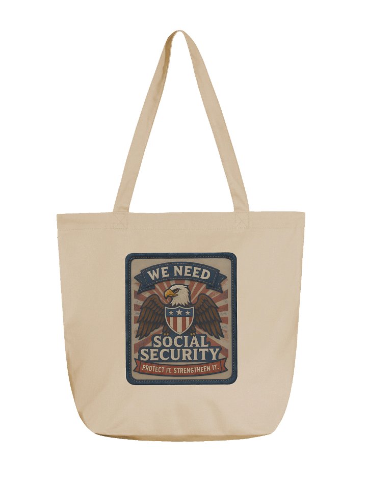 Social Security Patch Tote Bag product image (1)