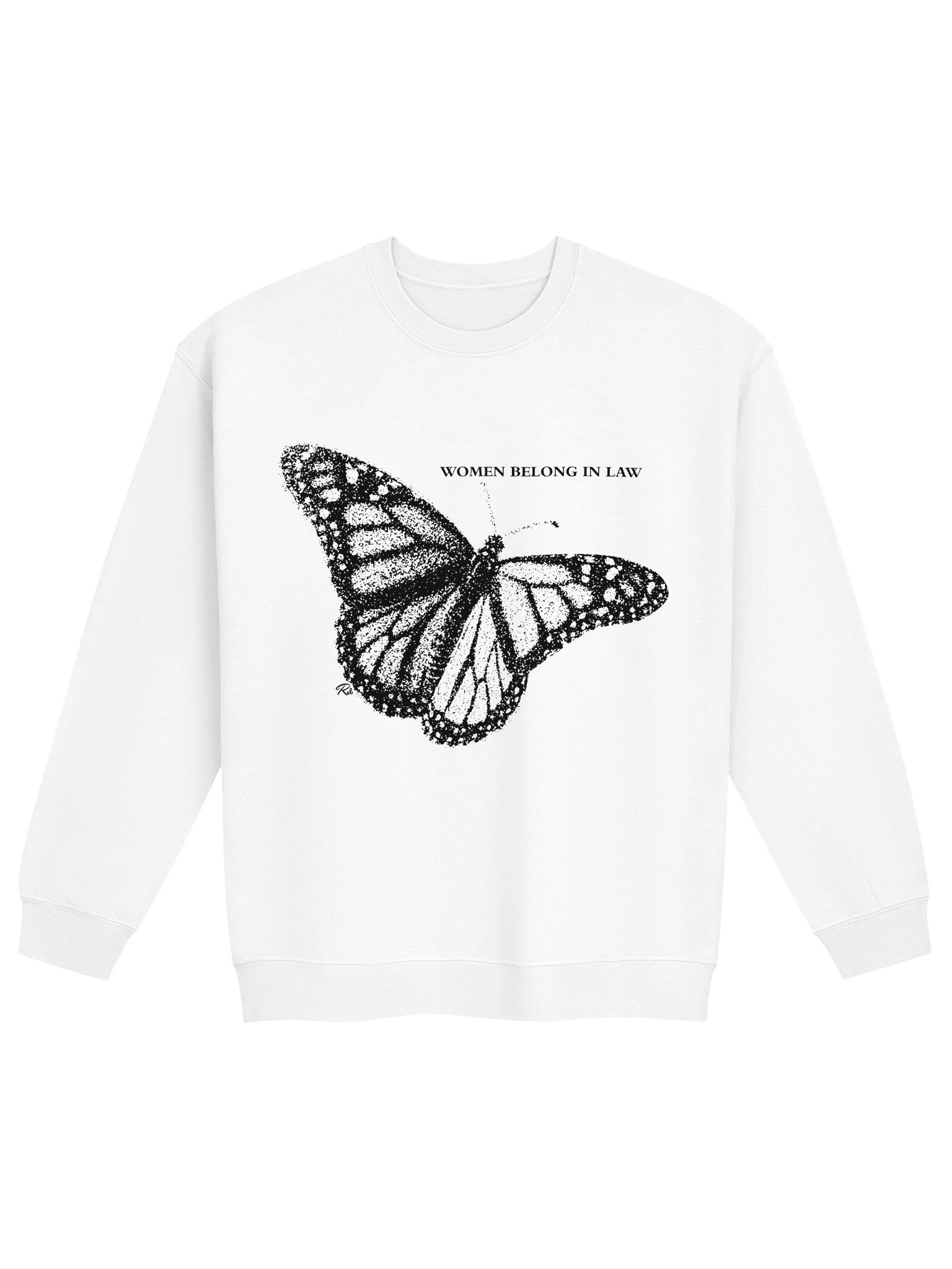 Women Belong In Law Monochrome Crewneck product image (1)