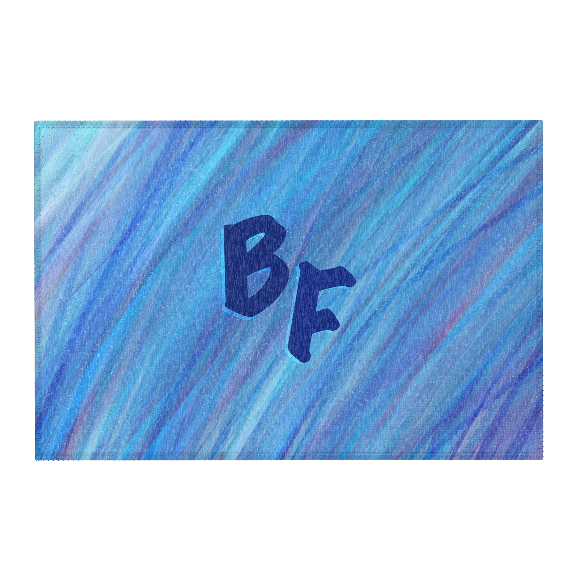 BF Blue Brush Area Rug product image (1)