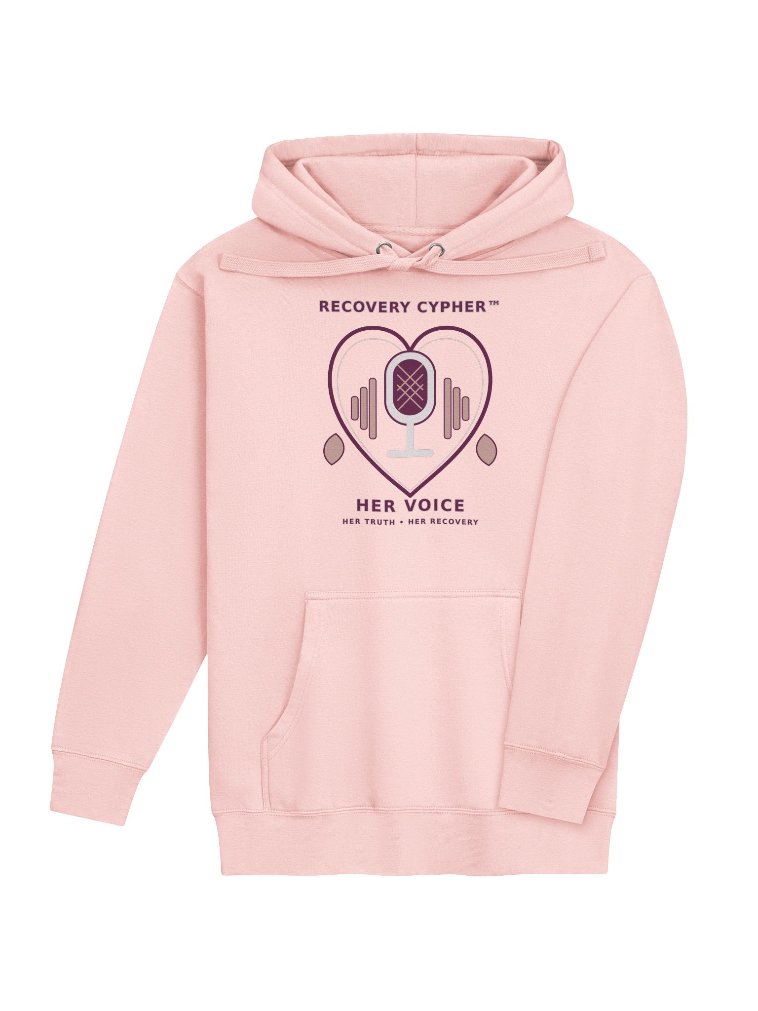 Recovery Cypher™ — Her Voice Premium Pink Hoodie product image (4)