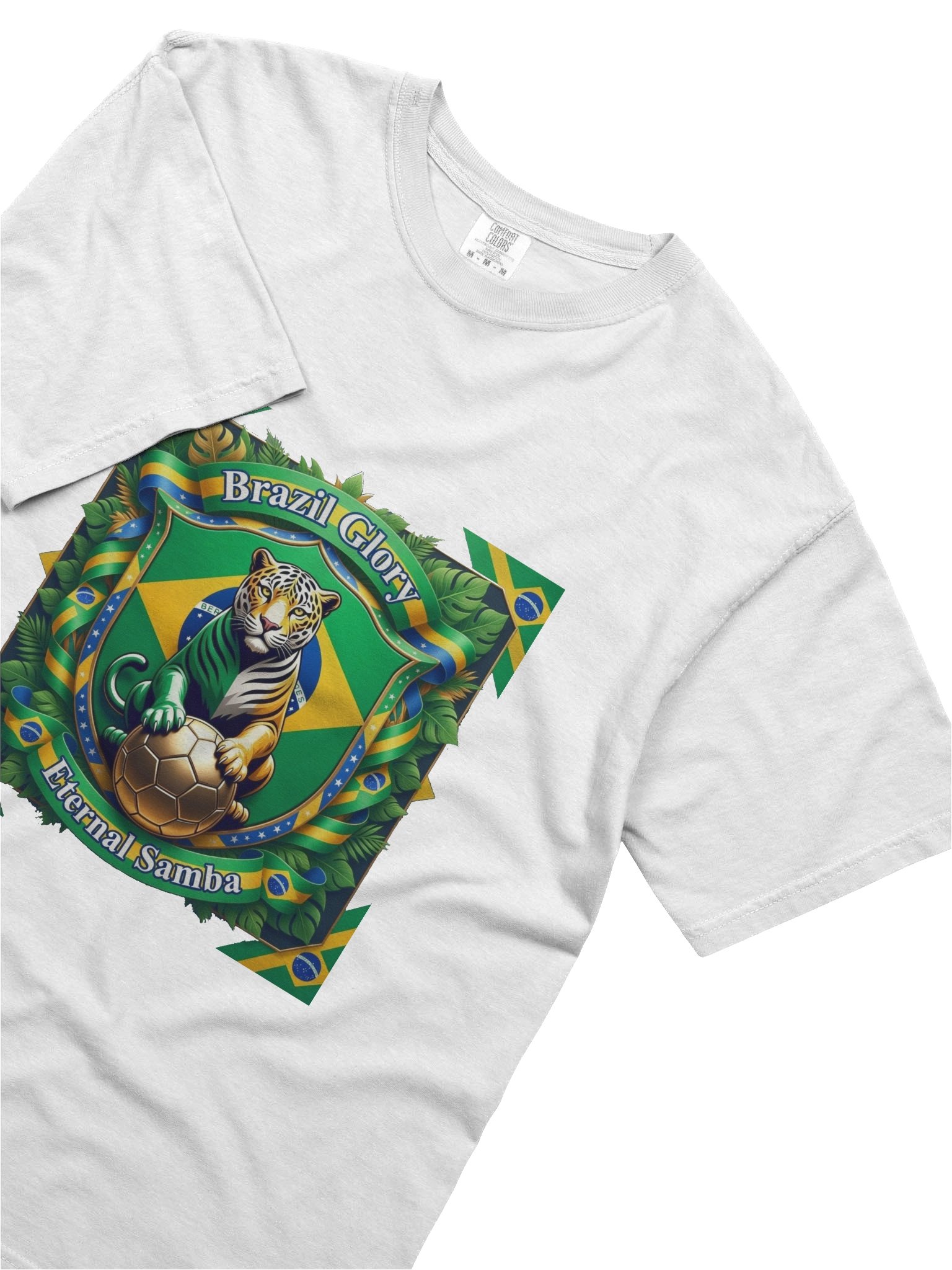 Eternal Jaguar Brazil T-Shirt, Flag Heritage Crest Gift product image (5)