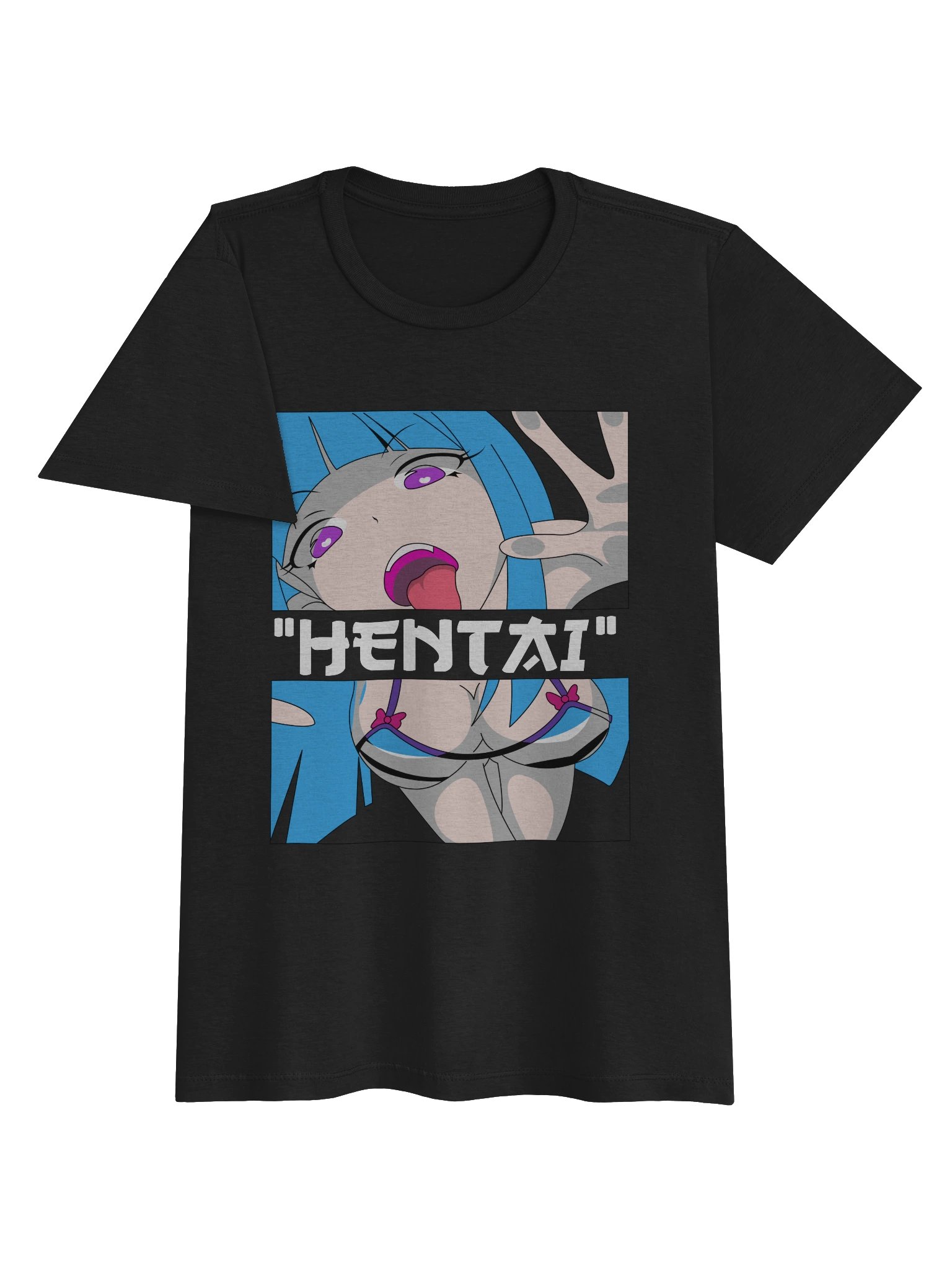 Hentai Bikini Anime Women's Shirt - Edgy Manga Aesthetic Softstyle Tee product image (2)