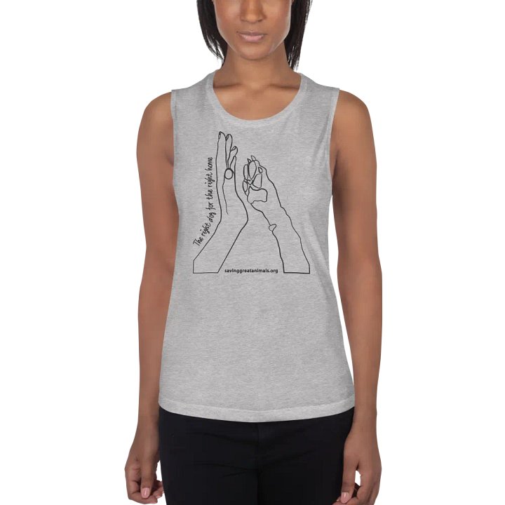 Hand to Paw - Women's Tank - Light Gray product image (1)